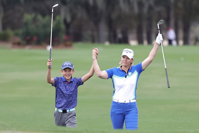 “Before you were born”: Annika Sorenstam recalls humorous interaction with son Will during the PNC Championship