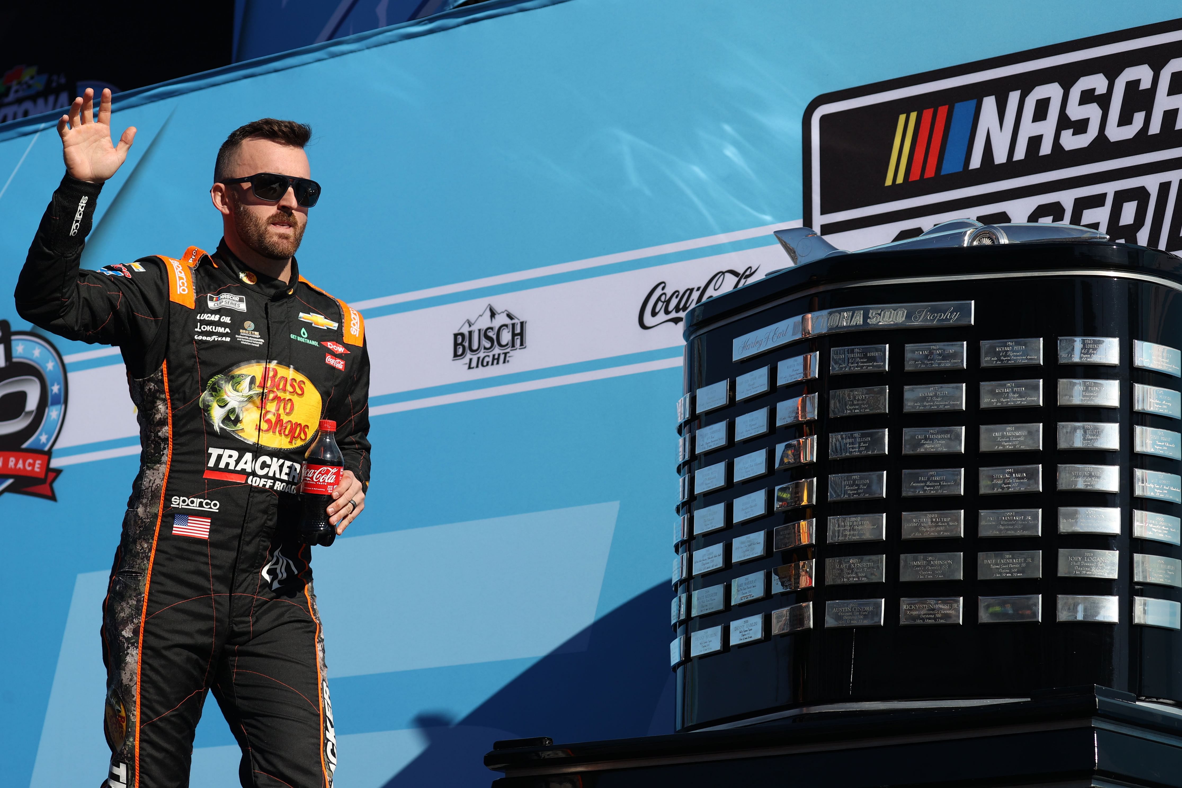  Austin Dillon during driver introductions before the Daytona 500 at Daytona International Speedway.  - Source: Imagn