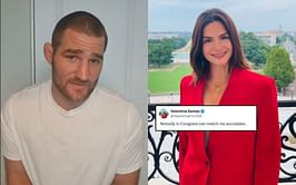 Sean Strickland shares two-word reaction to controversial MAGA figure Valentina Gomez's latest post highlighting her own "accolades"