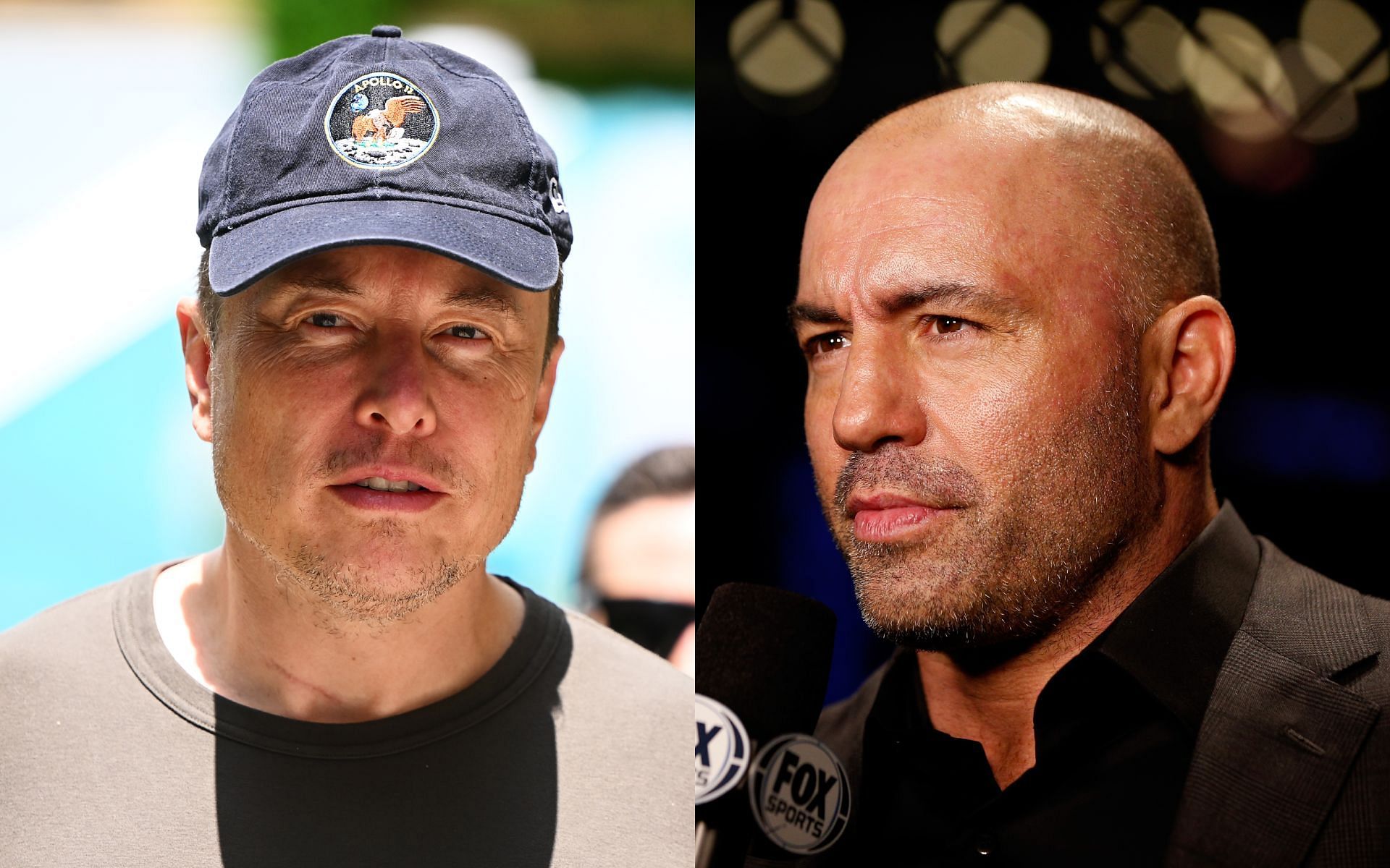 Joe Rogan (right) shares honest feelings about Elon Musk (left). [Image courtesy: Getty Images] 