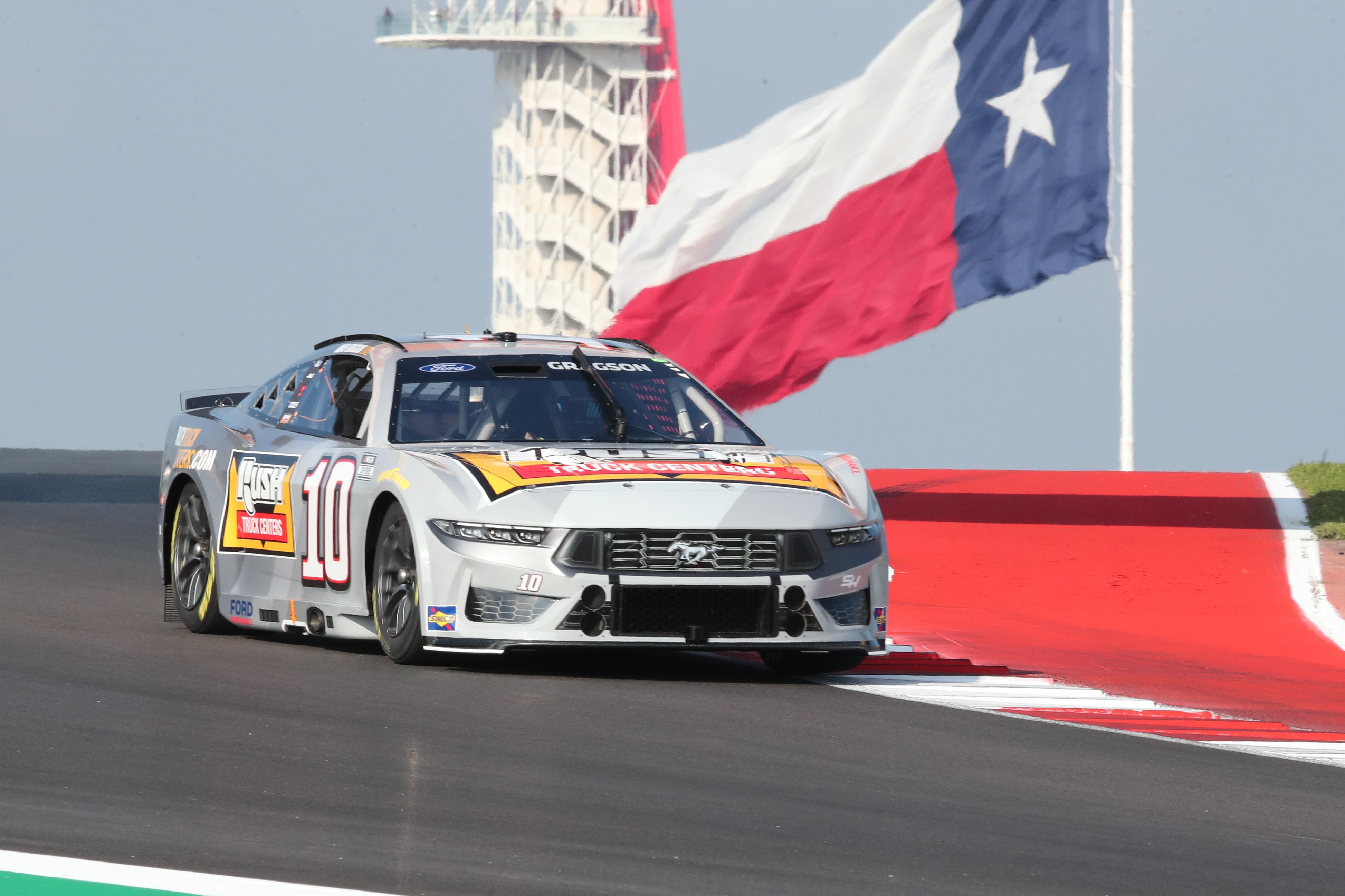 Noah Gragson drove the No. 10 Rush Truck Centers Ford last year at COTA - Source: Imagn