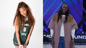Hall of Famer Lisa Leslie in attendance at Angel Reese and Rose BC training session