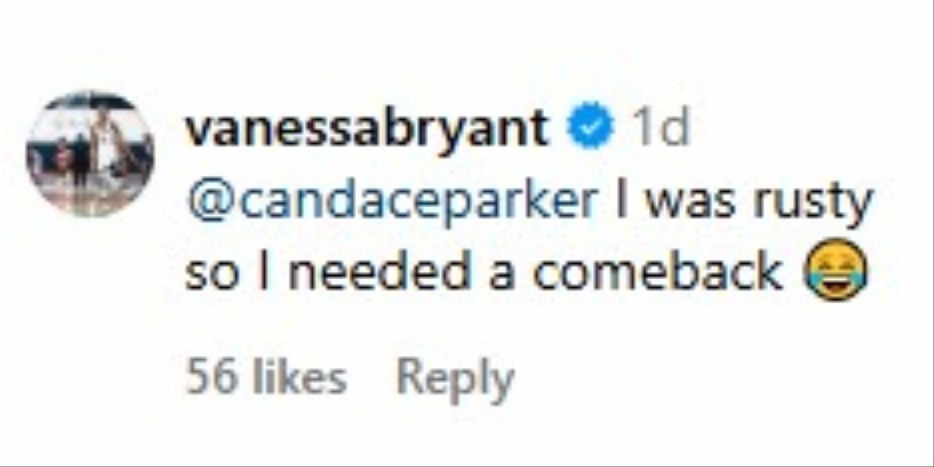 Vanessa&#039;s reply to Candace Parker&#039;s comments