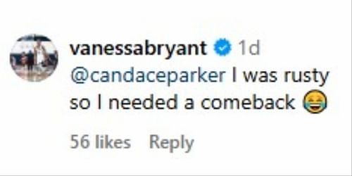 Vanessa's reply to Candace Parker's comments