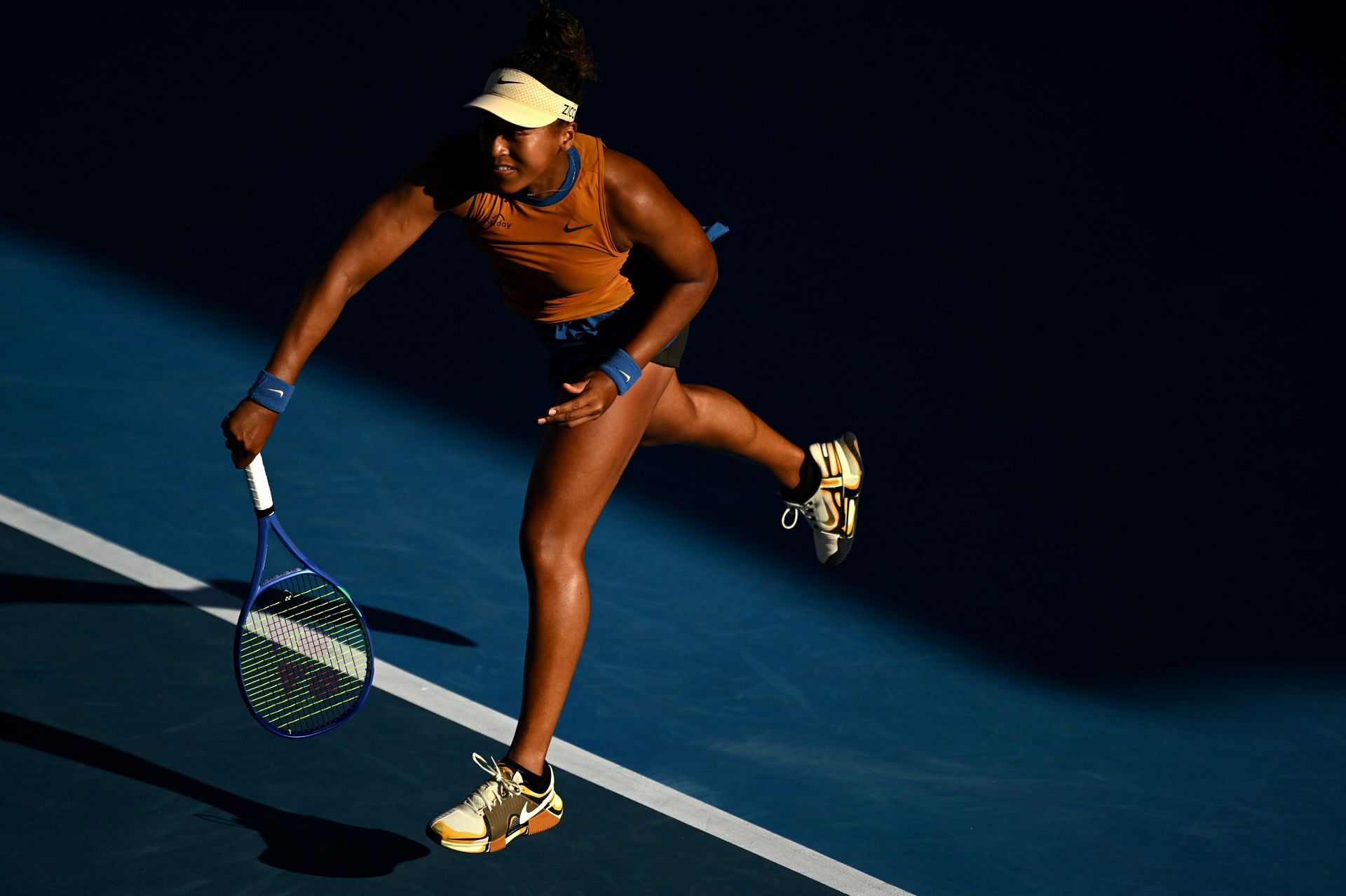 Osaka serving at the 2025 ASB Classic - Day 6 - Source: Getty