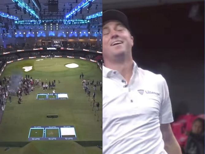 WATCH: Justin Thomas does the 'Tiger camera challenge' at TGL and fails