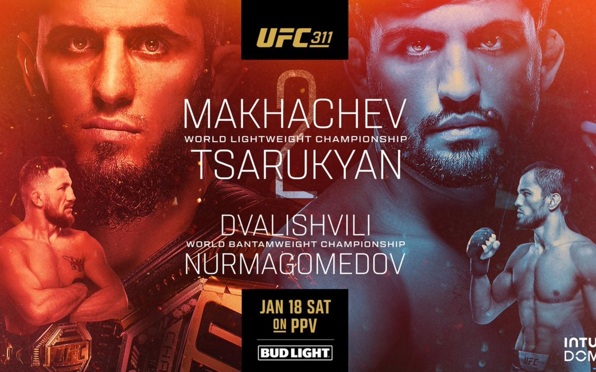 UFC 311: Islam Makhachev vs. Arman Tsarukyan 2 octagon walkout songs.