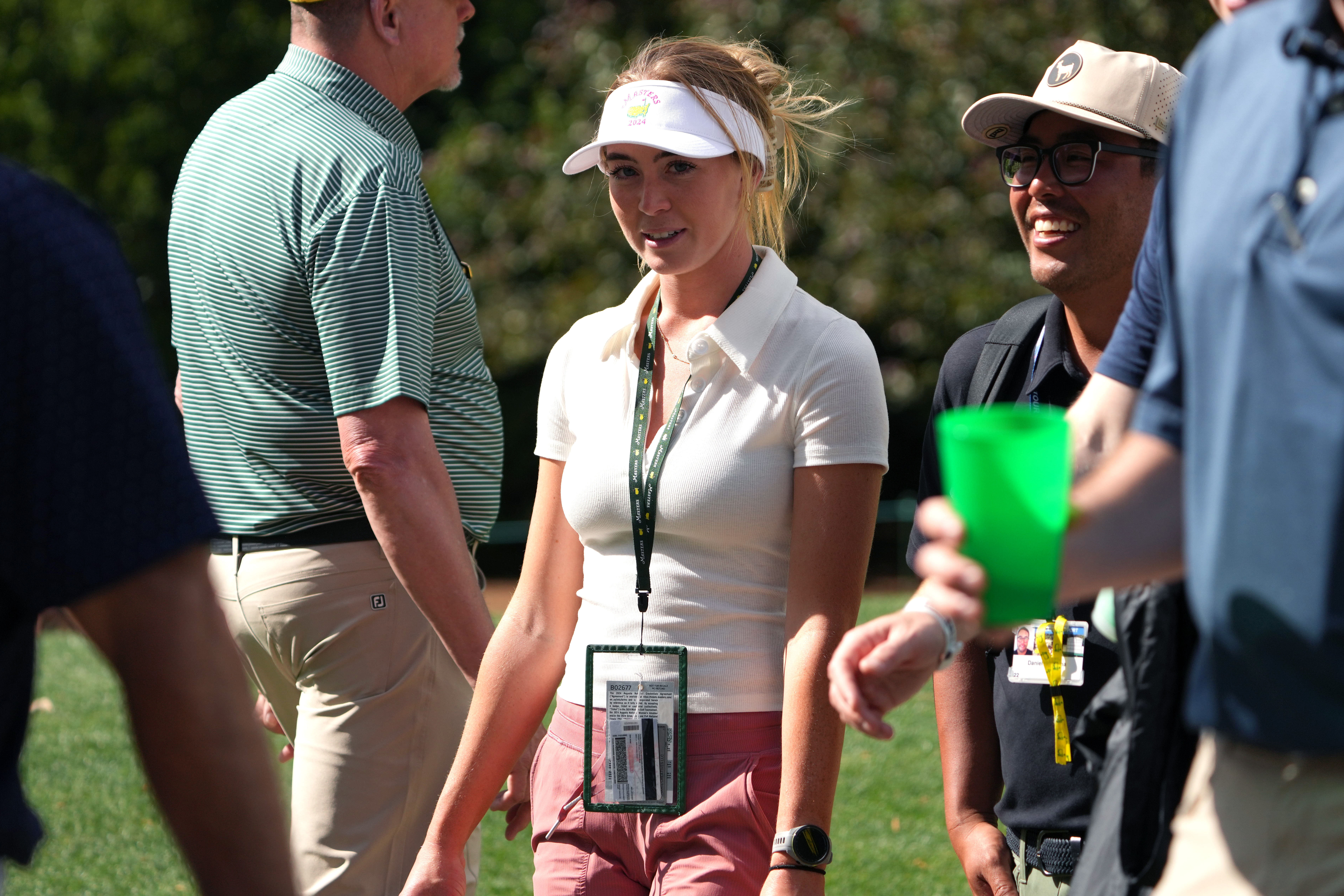 PGA: Golf influencer Grace Charis at the Masters Tournament - First Round - Source: Imagn