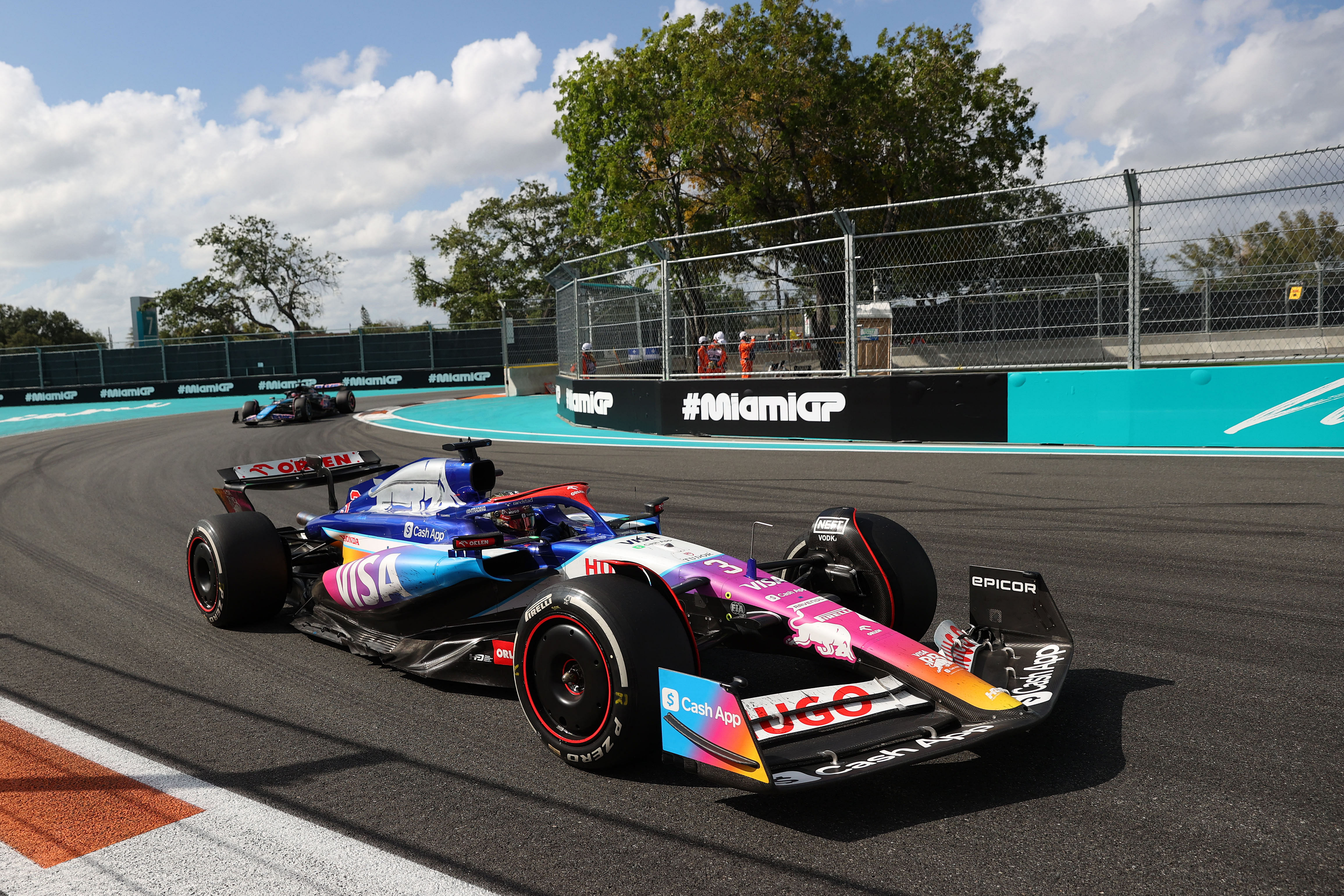 RB driver Daniel Ricciardo (3) during the Miami Grand Prix at Miami International Autodrome. - Source: Imagn