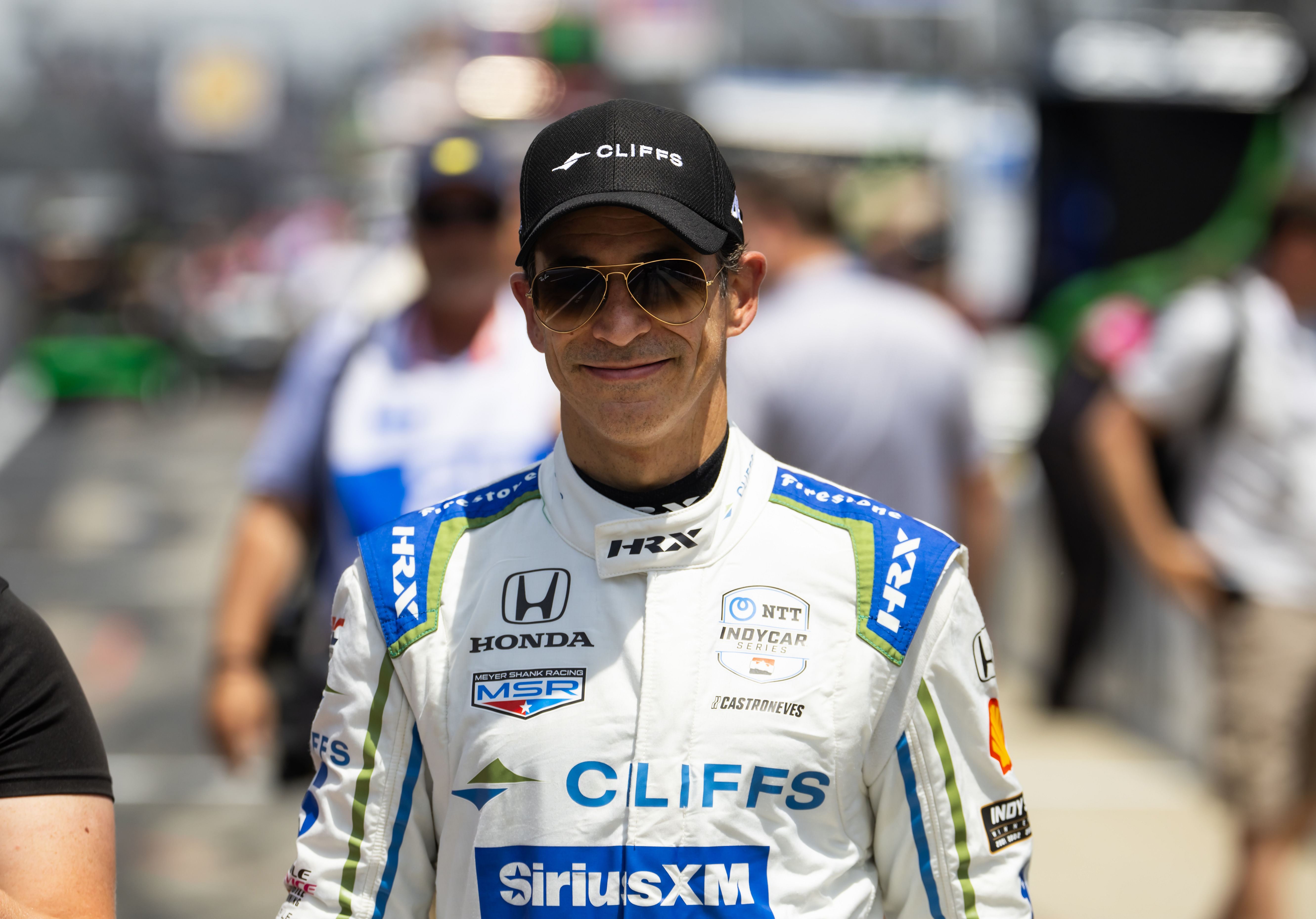 IndyCar Series driver Helio Castroneves during Carb Day final practice for the Indianapolis 500 - Source: Imagn