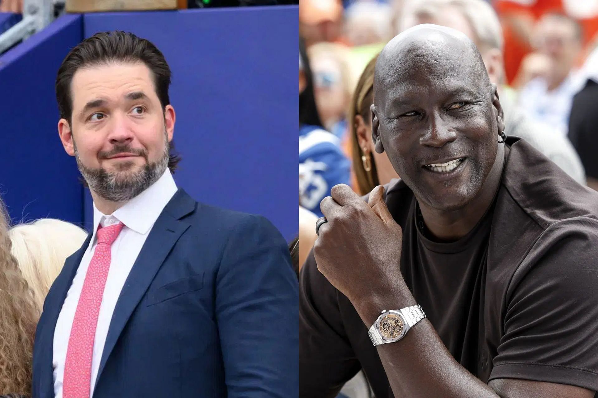 Alexis Ohanian and Michael Jordan 