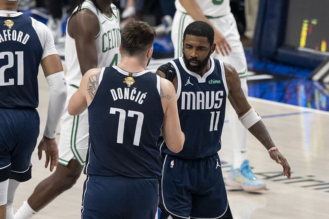 Kyrie Irving opens up on heartwarming off-court relationship with Luka Doncic
