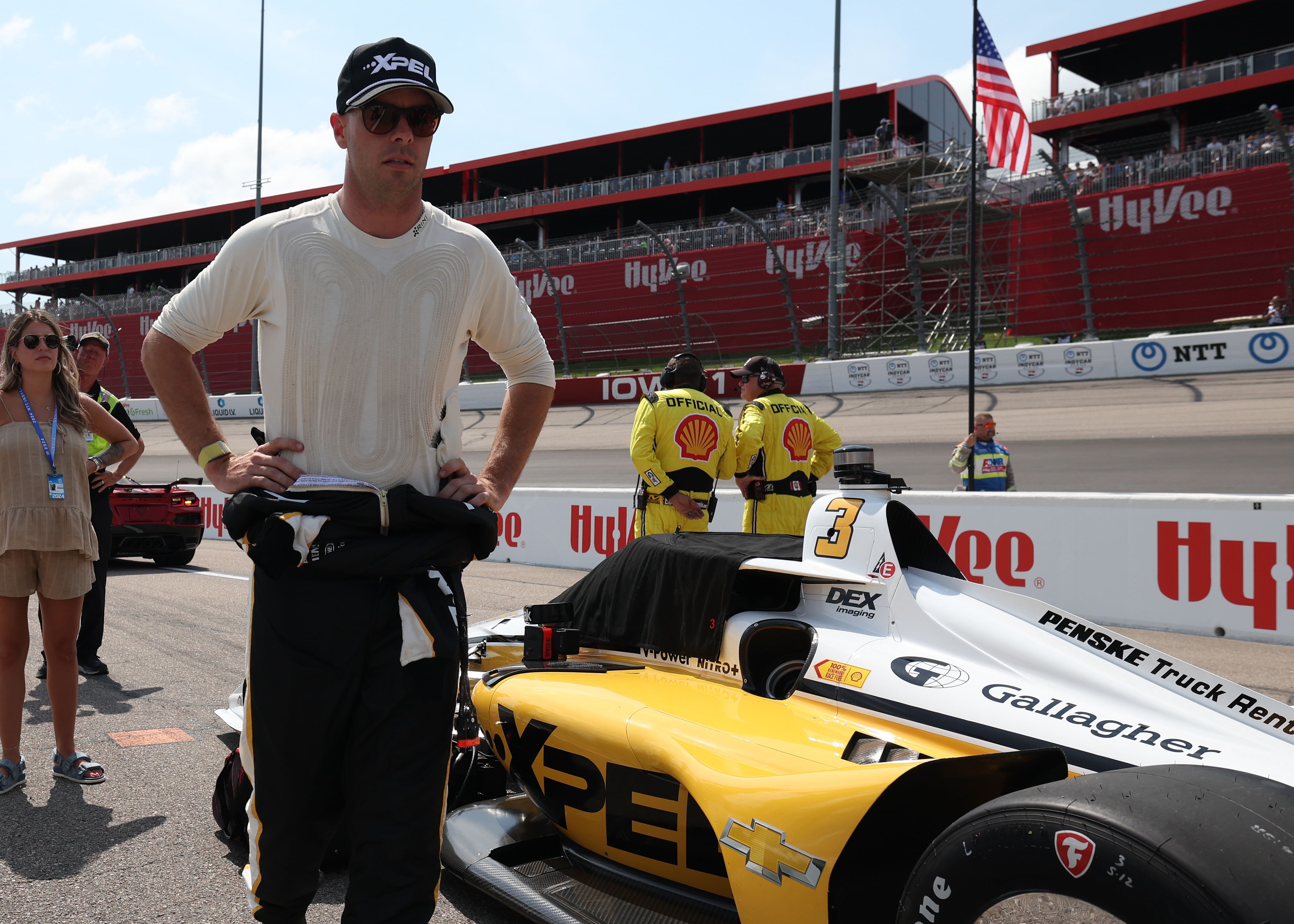 Scott McLaughlin at the IndyCar: Iowa Speedway Race 1 - Source: USA Today