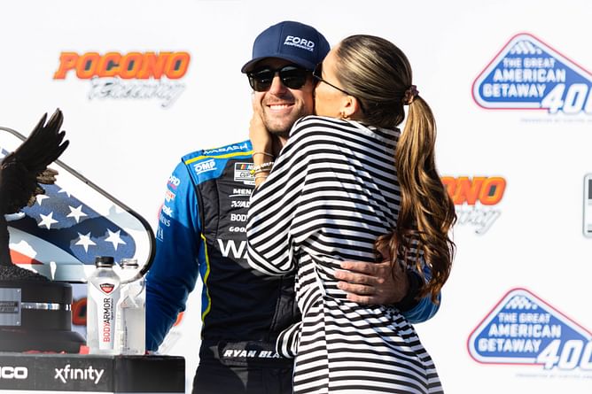Newlywed Gianna celebrates husband Ryan Blaney's birthday with breakfast and serene view