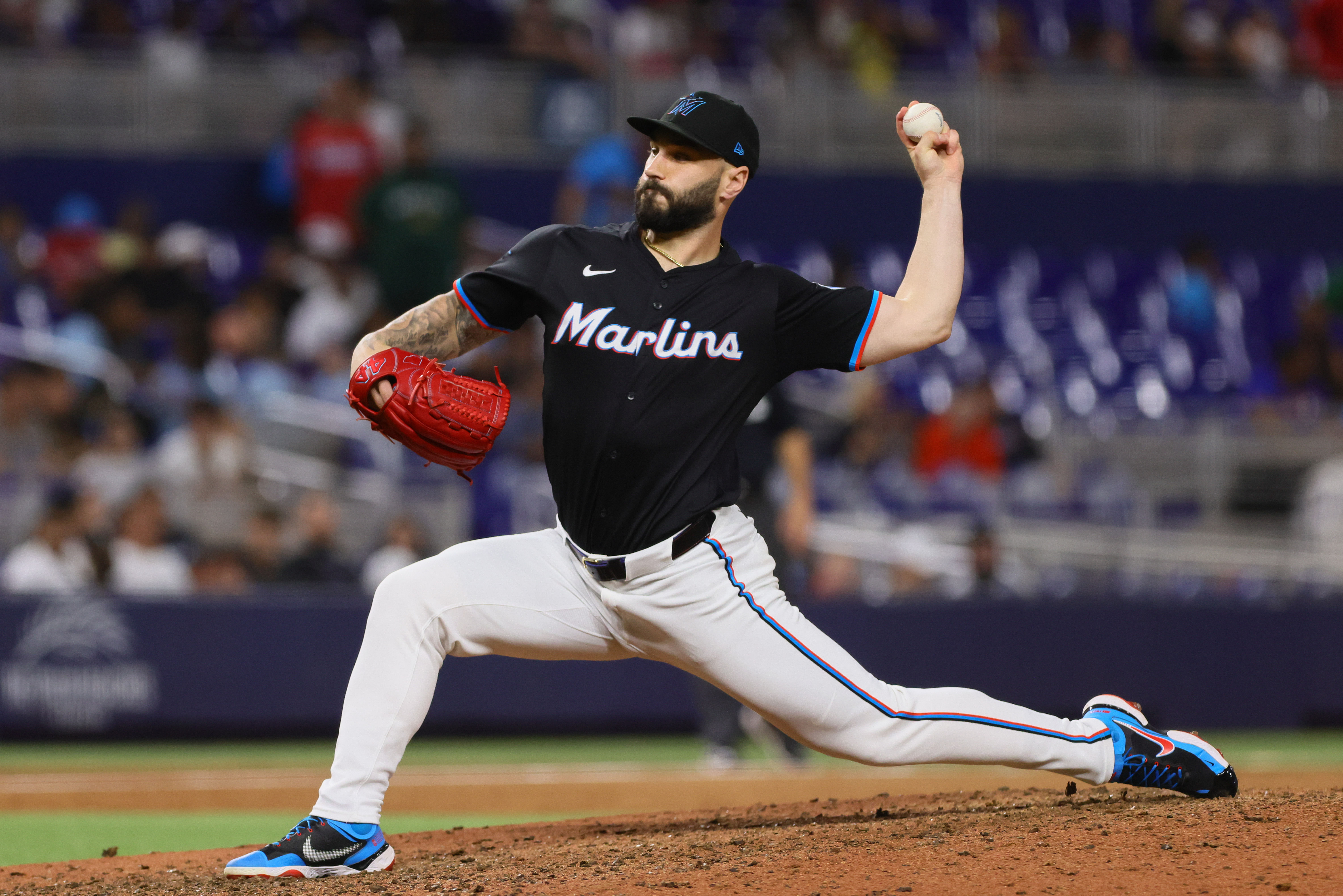 Tanner Scott started the 2024 season with the Marlins. (Image Source: Imagn)