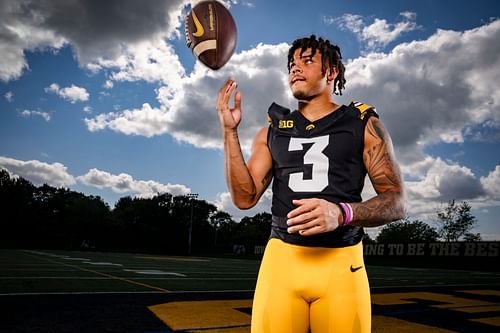 Wide receiver Kaleb Brown has chosen to move on from Iowa. (Photo Credit: IMAGN)