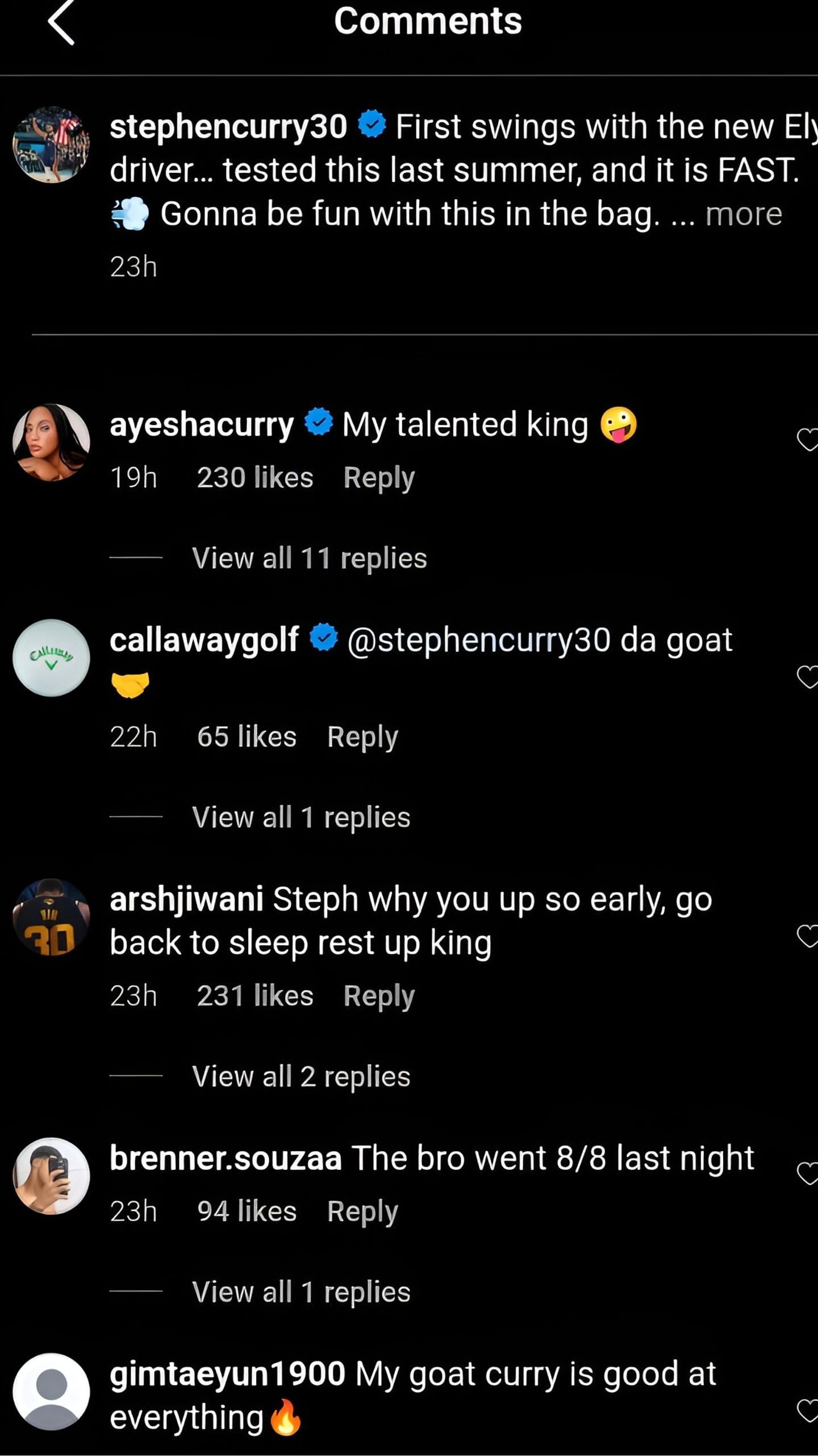 Ayesha Curry hyped her husband and NBA star Steph Curry. [Credit: IG/@stephencurry30]