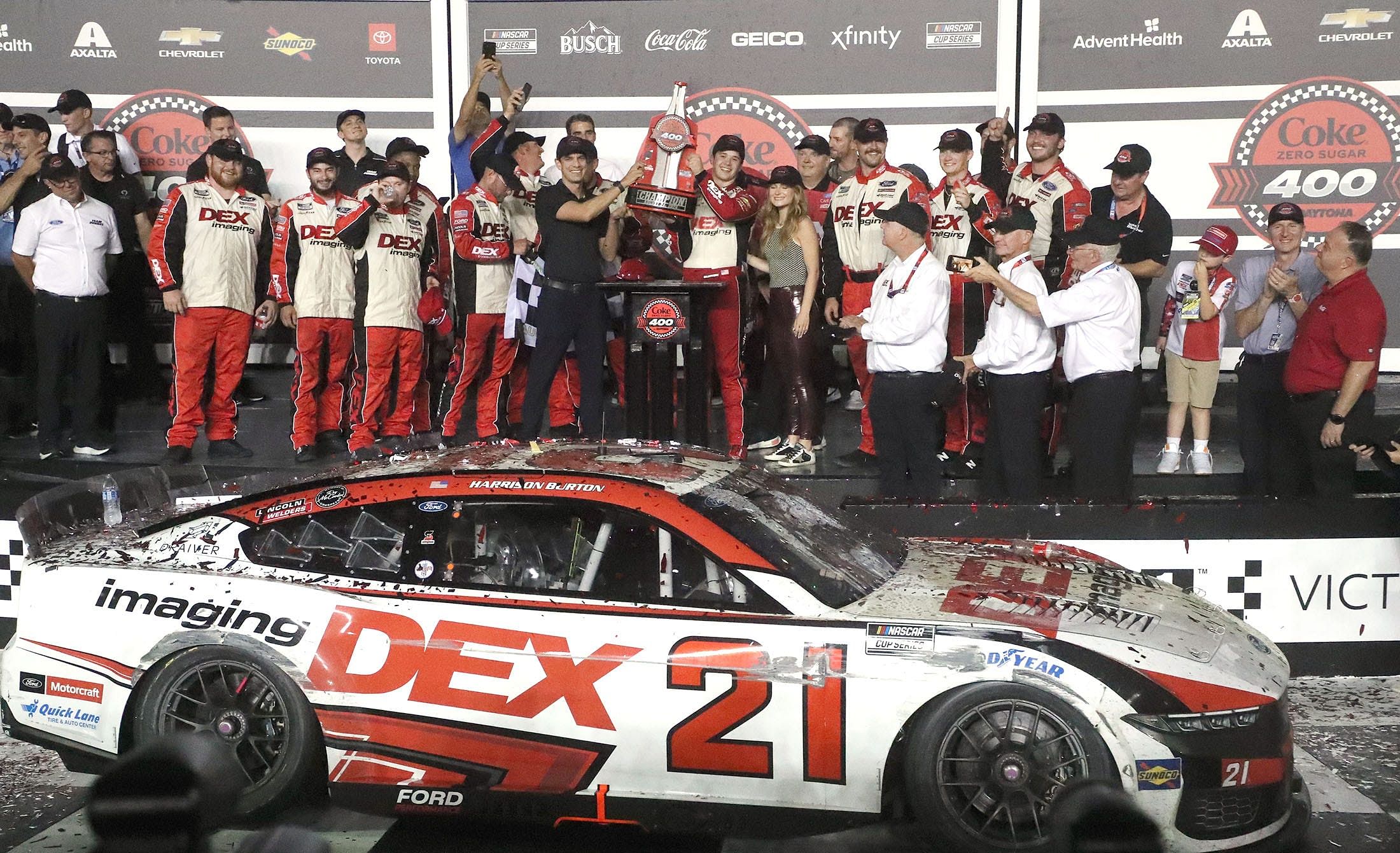 Harrison Burton concluded his 2024 season with one win at Daytona - Source: Imagn