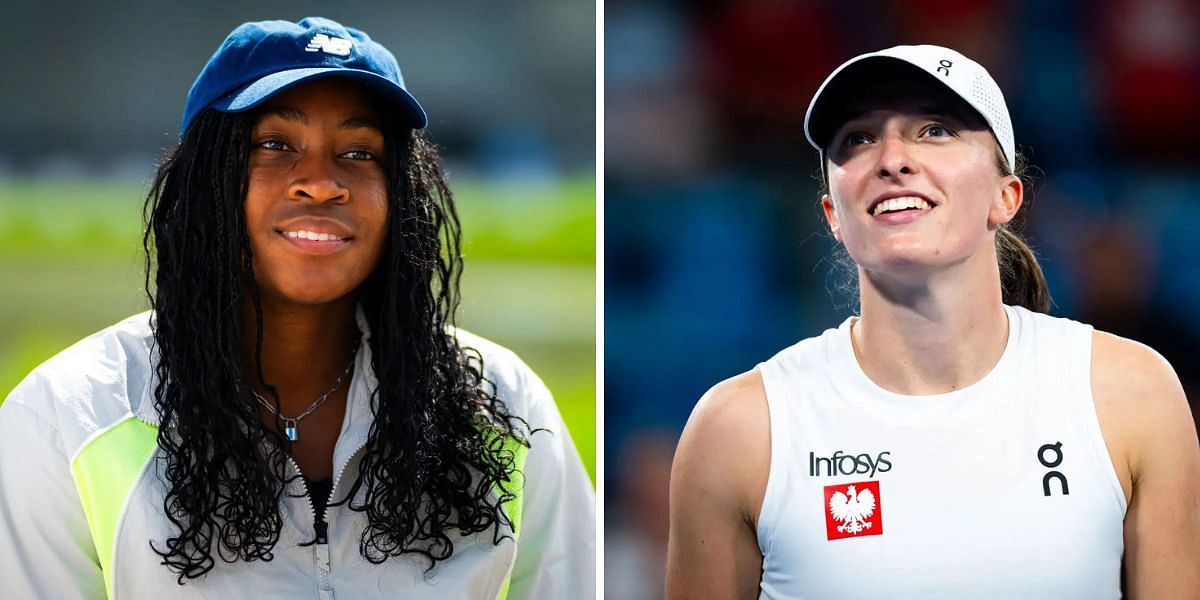 Coco Gauff and Iga Swiatek; ( Source - Getty Images)