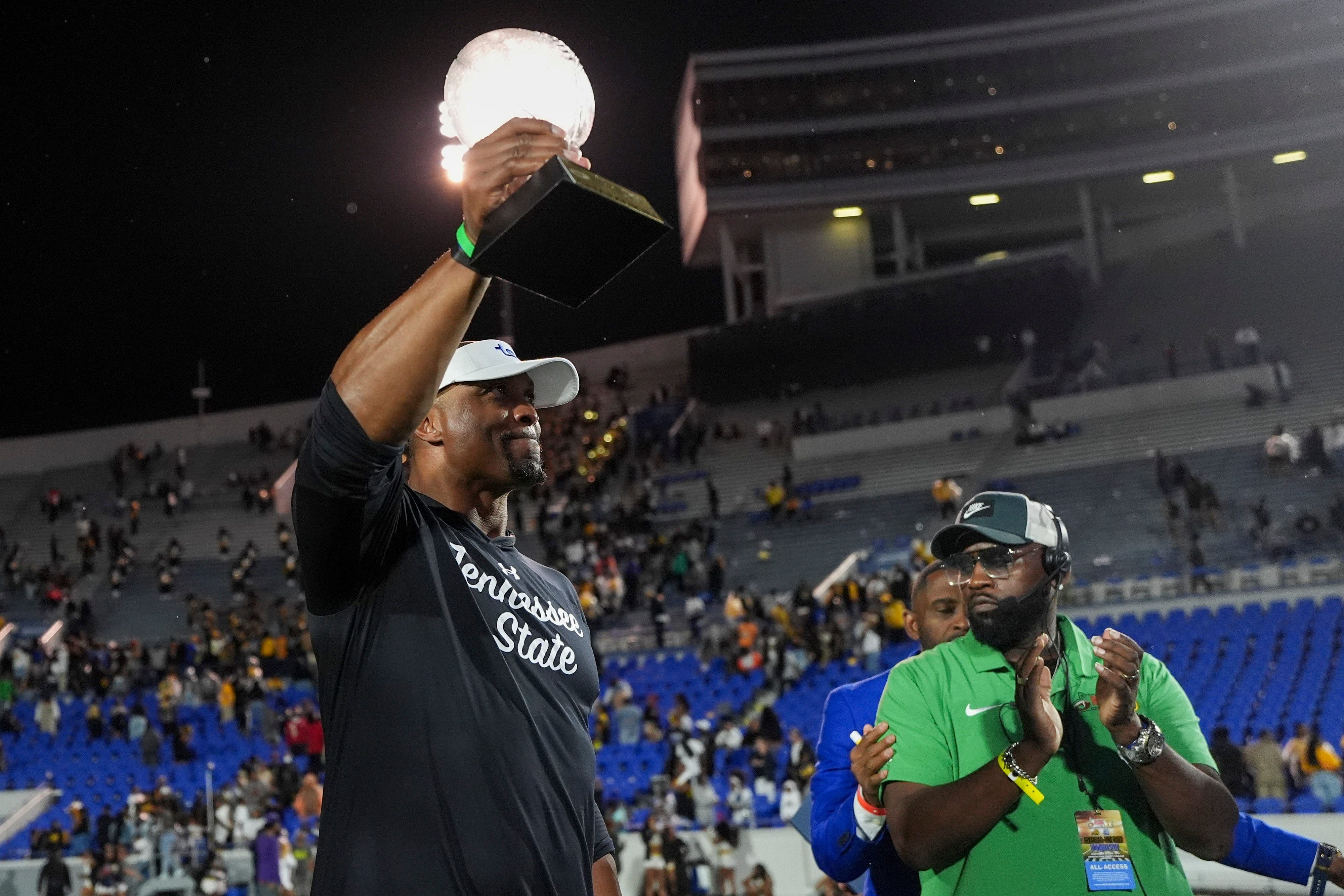 Tennessee State&#039;s head coach Eddie George - Source: Imagn