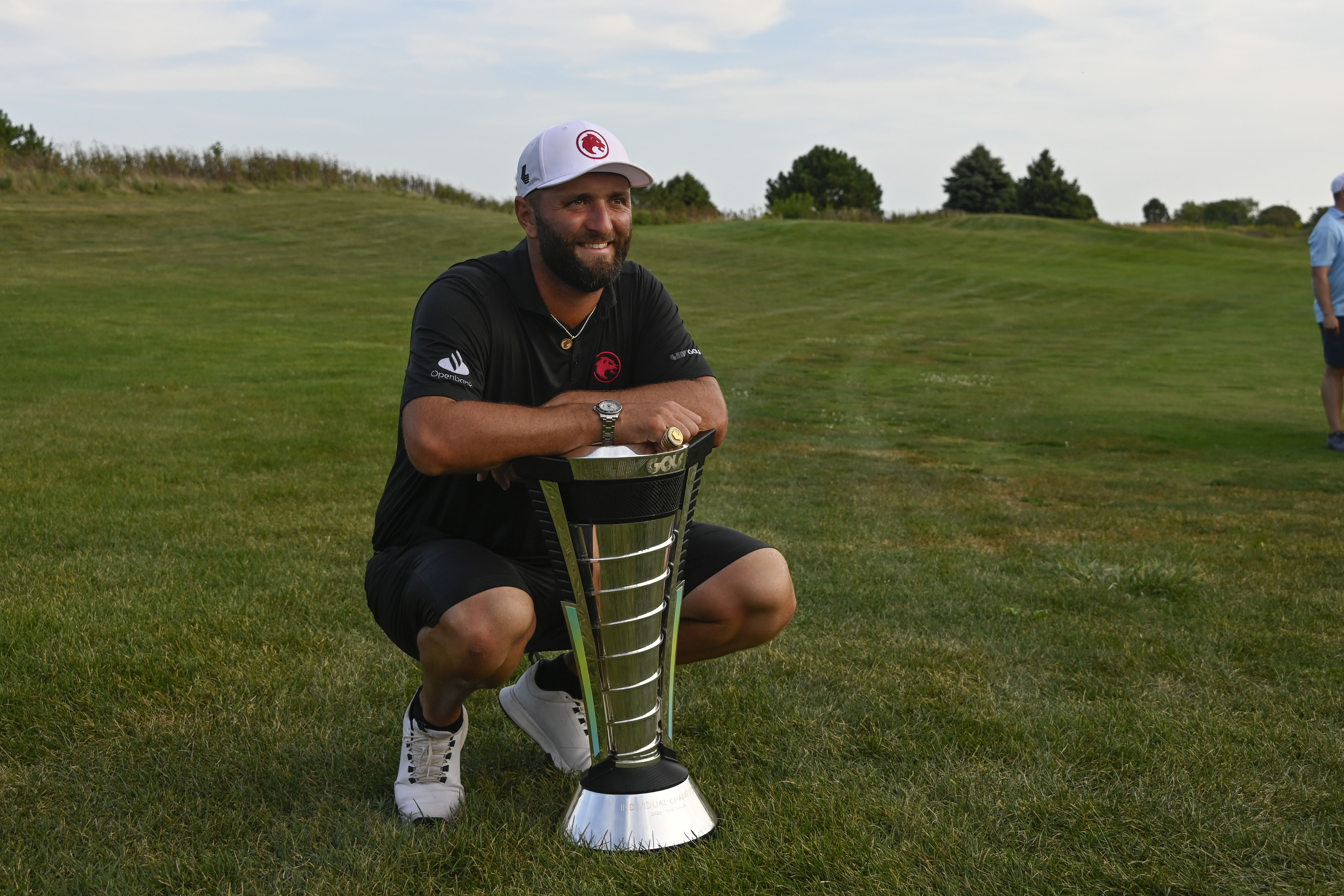 Jon Rahm after winning the LIV Golf Chicago - Source: Imagn