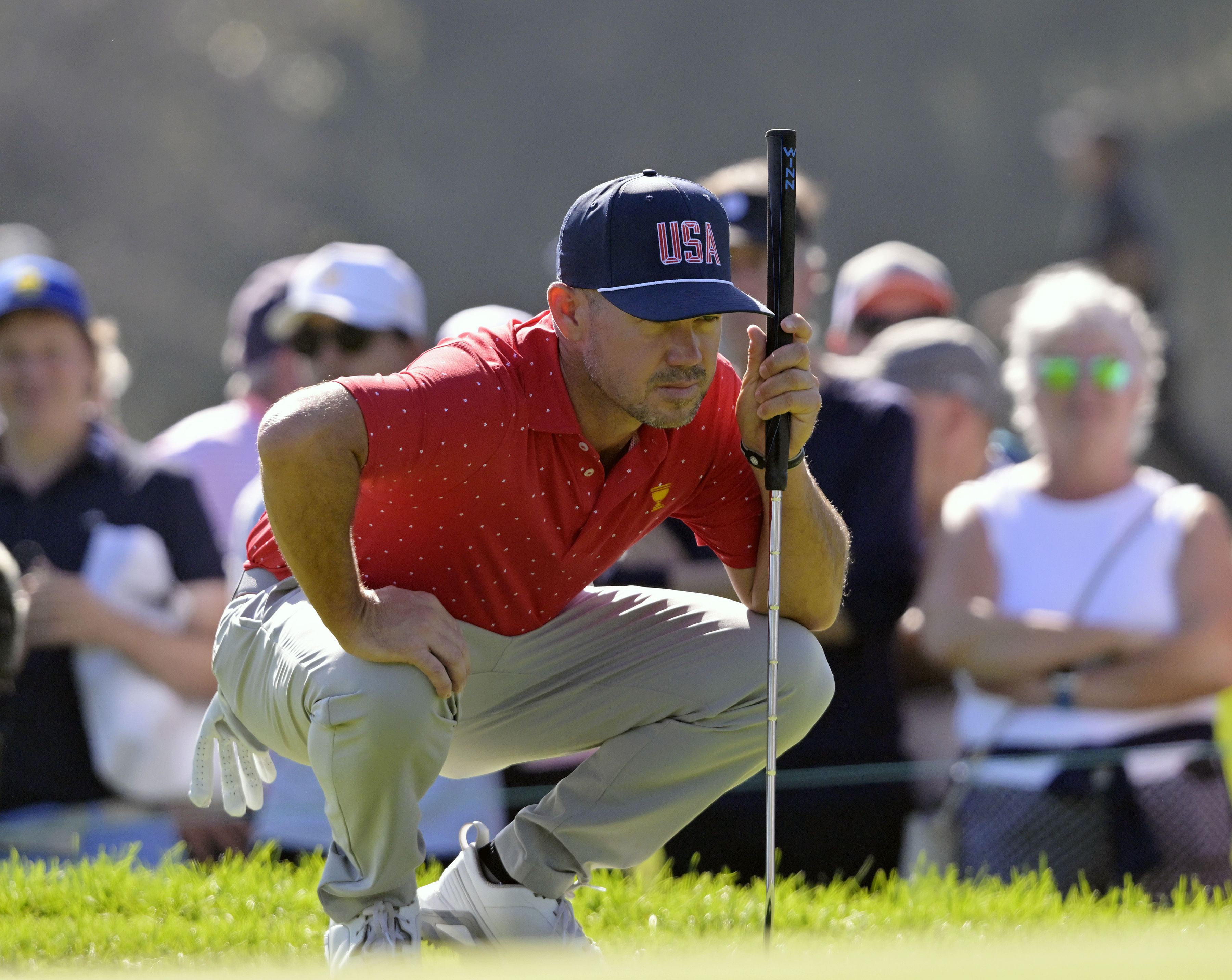 Brian Harman at the The Presidents Cup, Final Round (Image Source: Imagn)