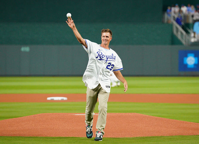 In Photos: Zack Greinke reels in fun during family fishing day with wife Emily and kids in Royals gear