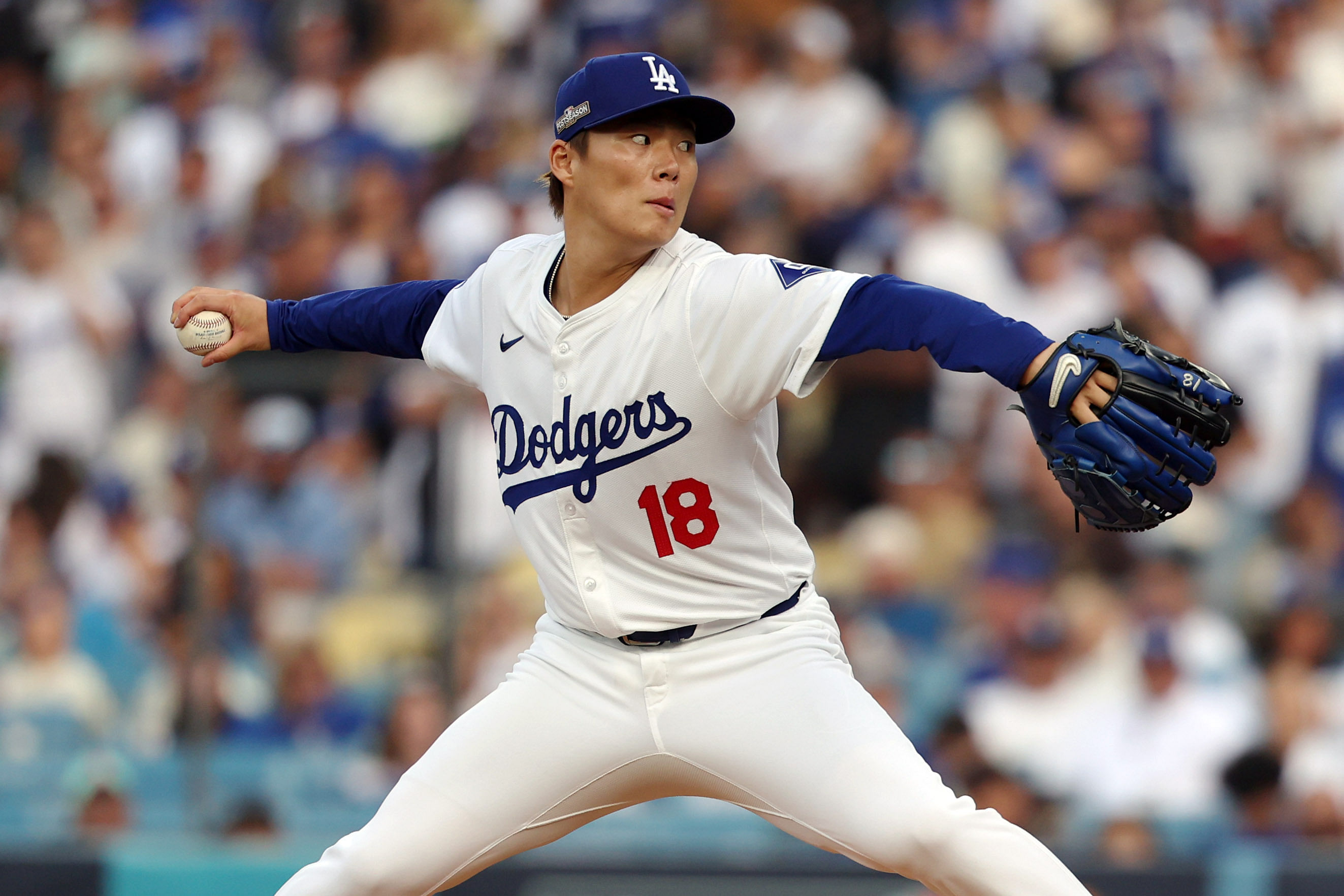 Yoshinobu Yamamoto has the largest contract for a pitcher in the MLB (Image Source: Imagn)