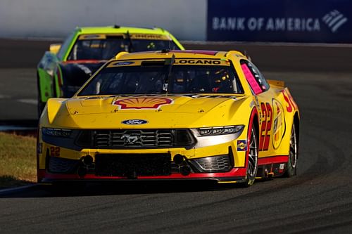 Joey Logano (22) during the Bank of America ROVAL 400 at Charlotte Motor Speedway Road Course. - Source: Imagn