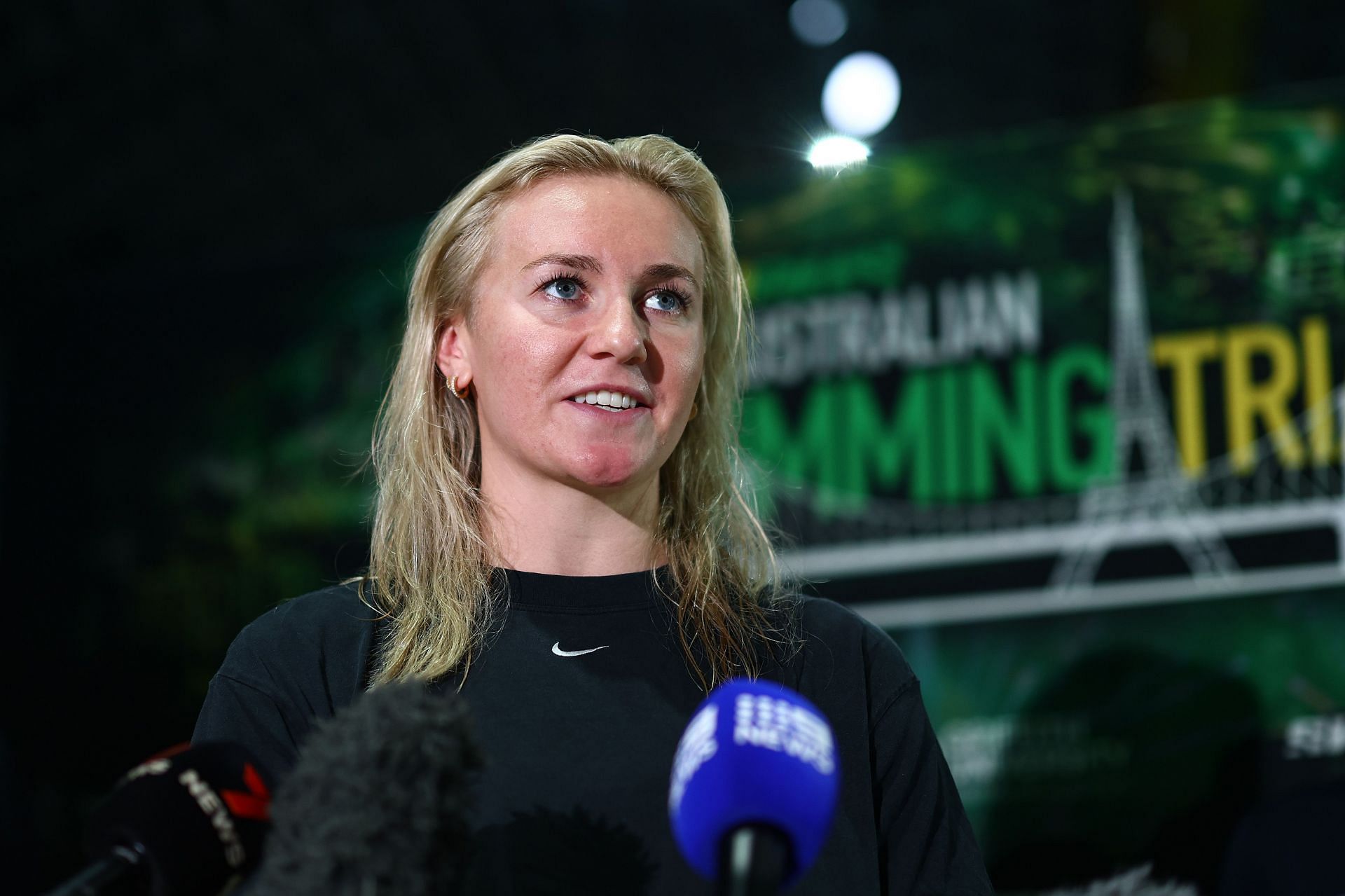 Ariarne Titmus at the Brisbane Aquatic Centre in Australia. (Photo by Getty Images)