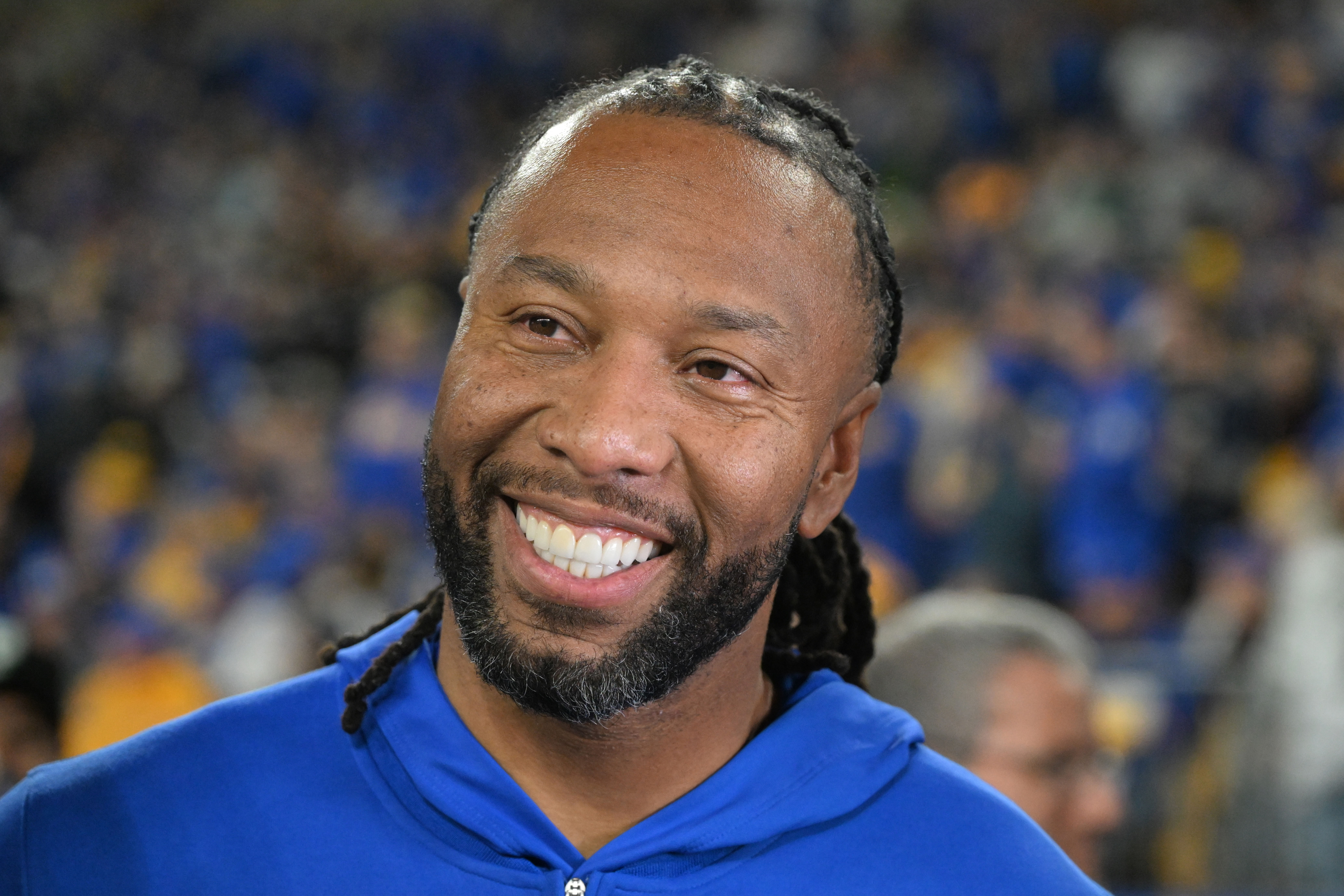 Former Pittsburgh Panthers wide receiver Larry Fitzgerald - Source: Imagn