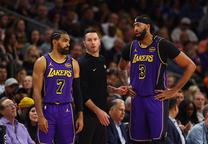 JJ Redick drops blunt reaction on locker room vibes after Anthony Davis publicly demands GM Rob Pelinka to land a center