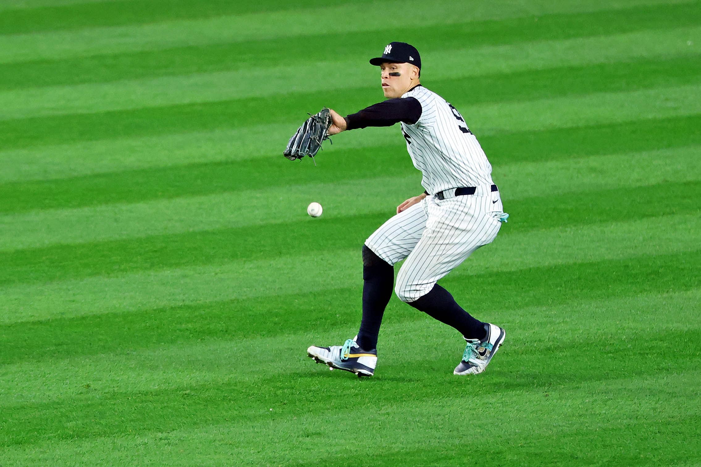 Aaron Judge committed an expensive fielding error in Game 5 of the World Series (Image Source: Imagn)