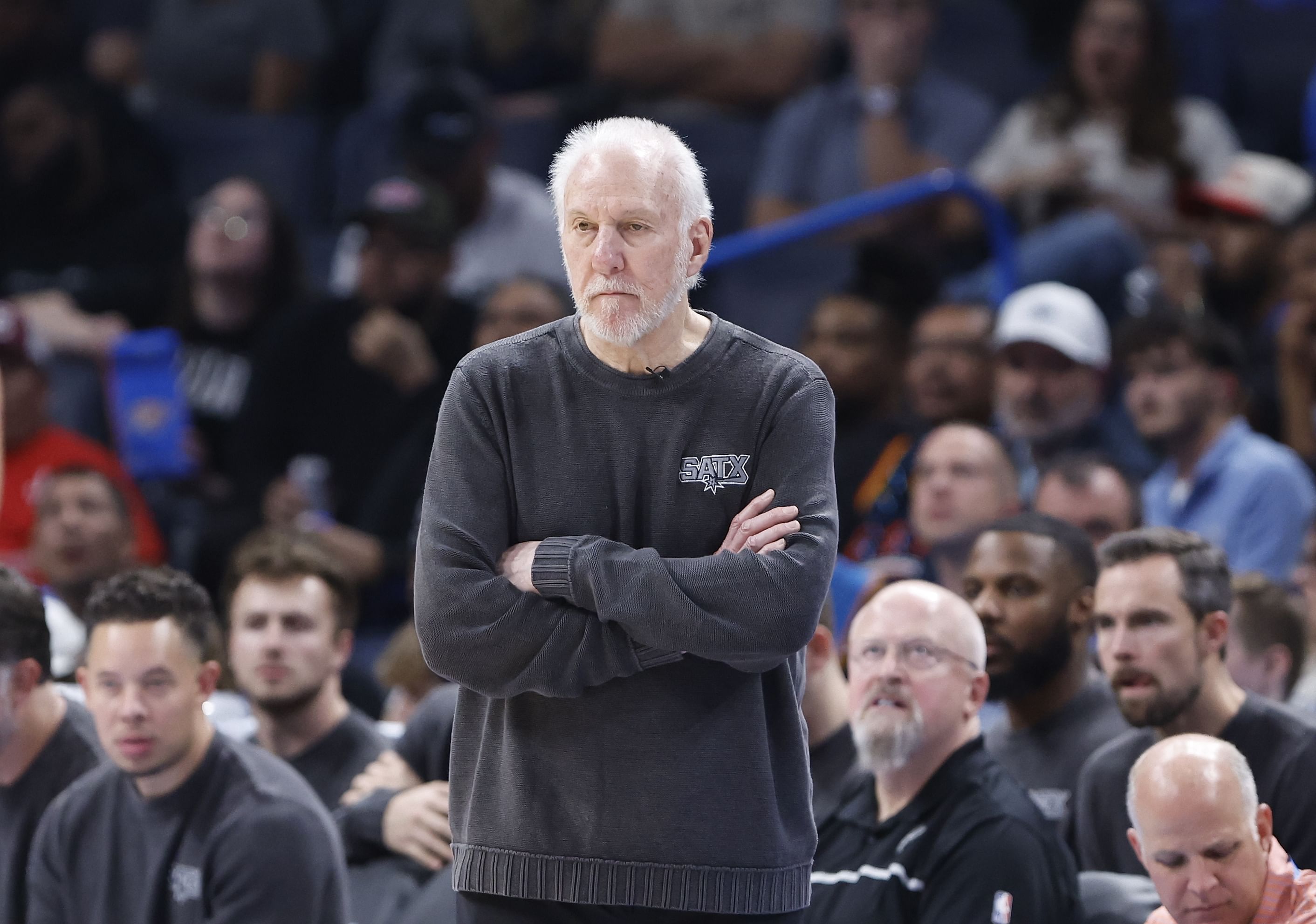 Spurs CEO drops major update on Gregg Popovich&rsquo;s recovery from stoke (Image credit: Imagn)