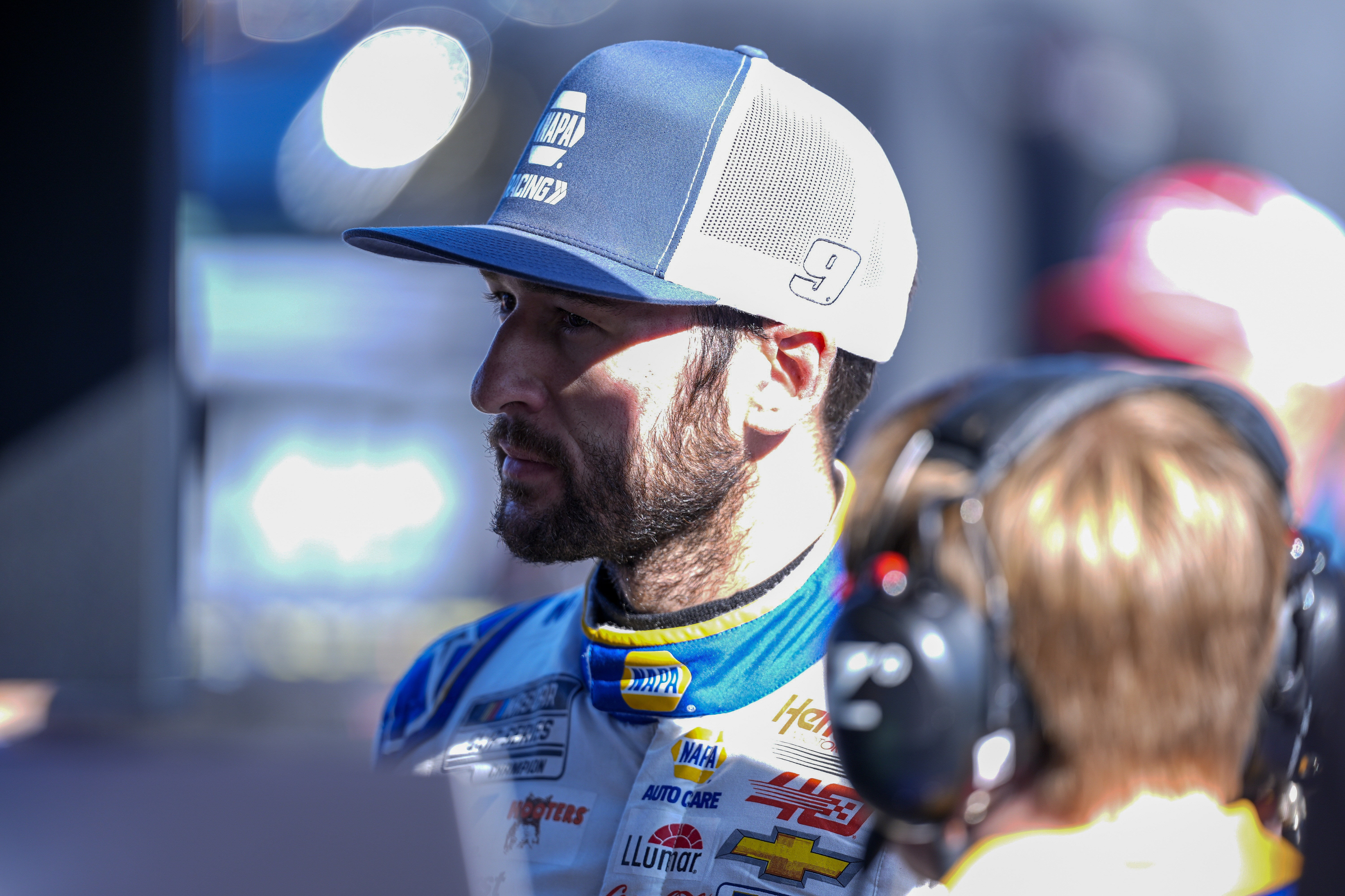 Chase Elliott during cup qualifying at Martinsville Speedway - Source: Imagn