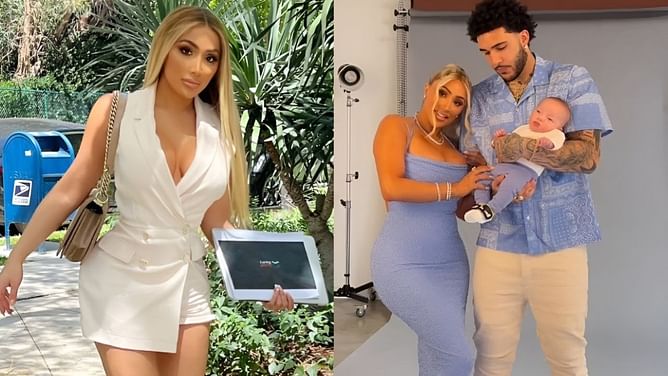 "U mad": LiAngelo Ball's girlfriend Nikki Mudarris goes off at trolls over insulting 'cougar' remarks