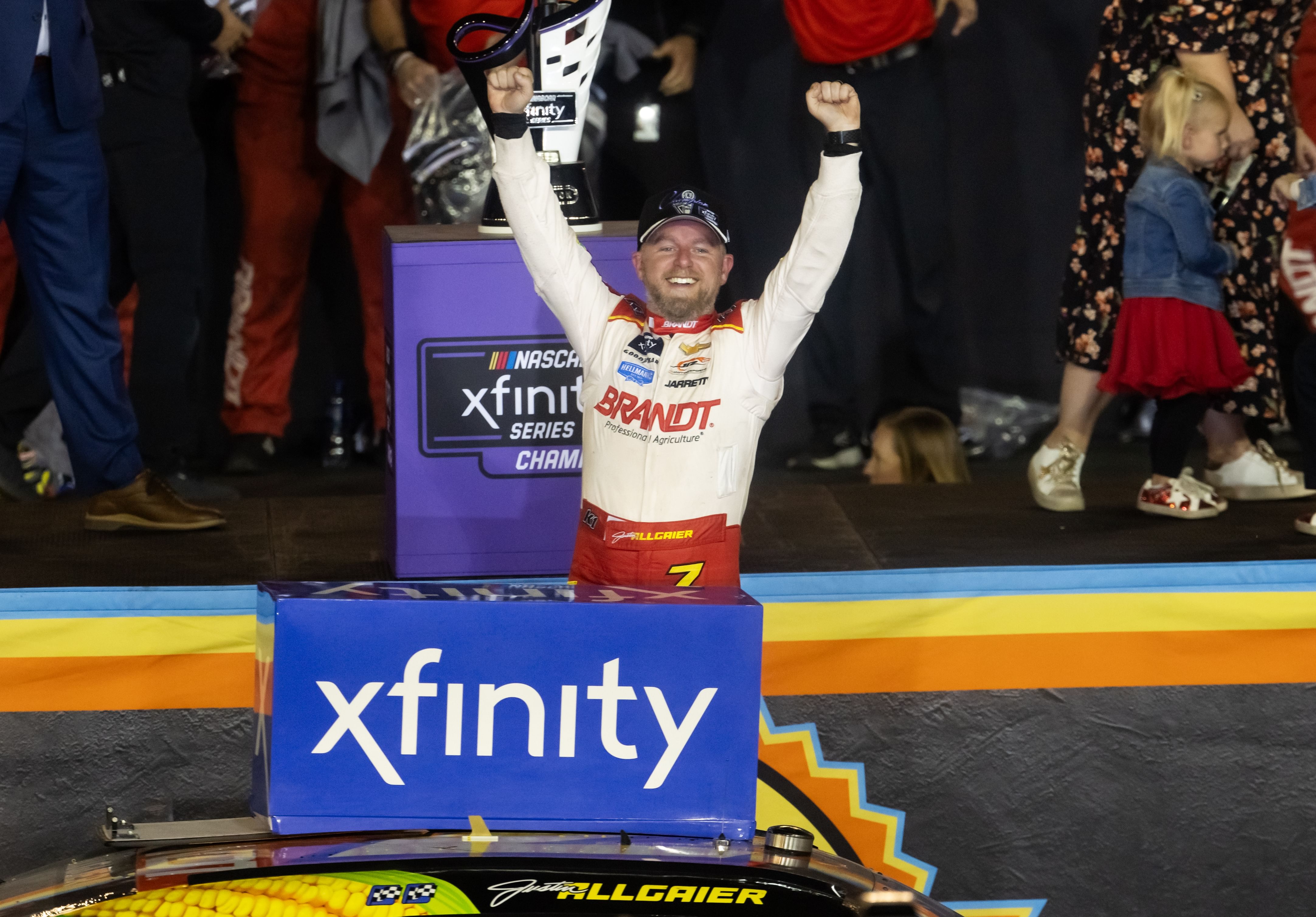 Justin Allgaier is the 2024 NASCAR Xfinity Series champion - Source: Imagn