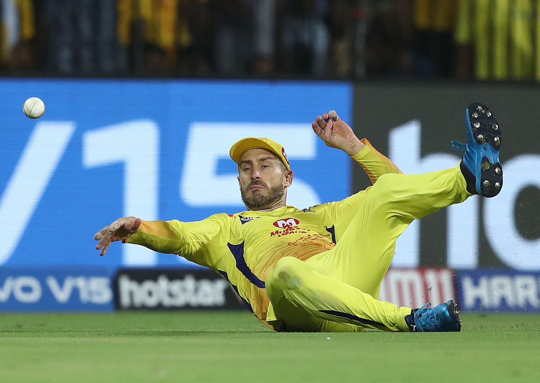 Faf du Plessis in action for the Chennai Super Kings (CSK) in the IPL.