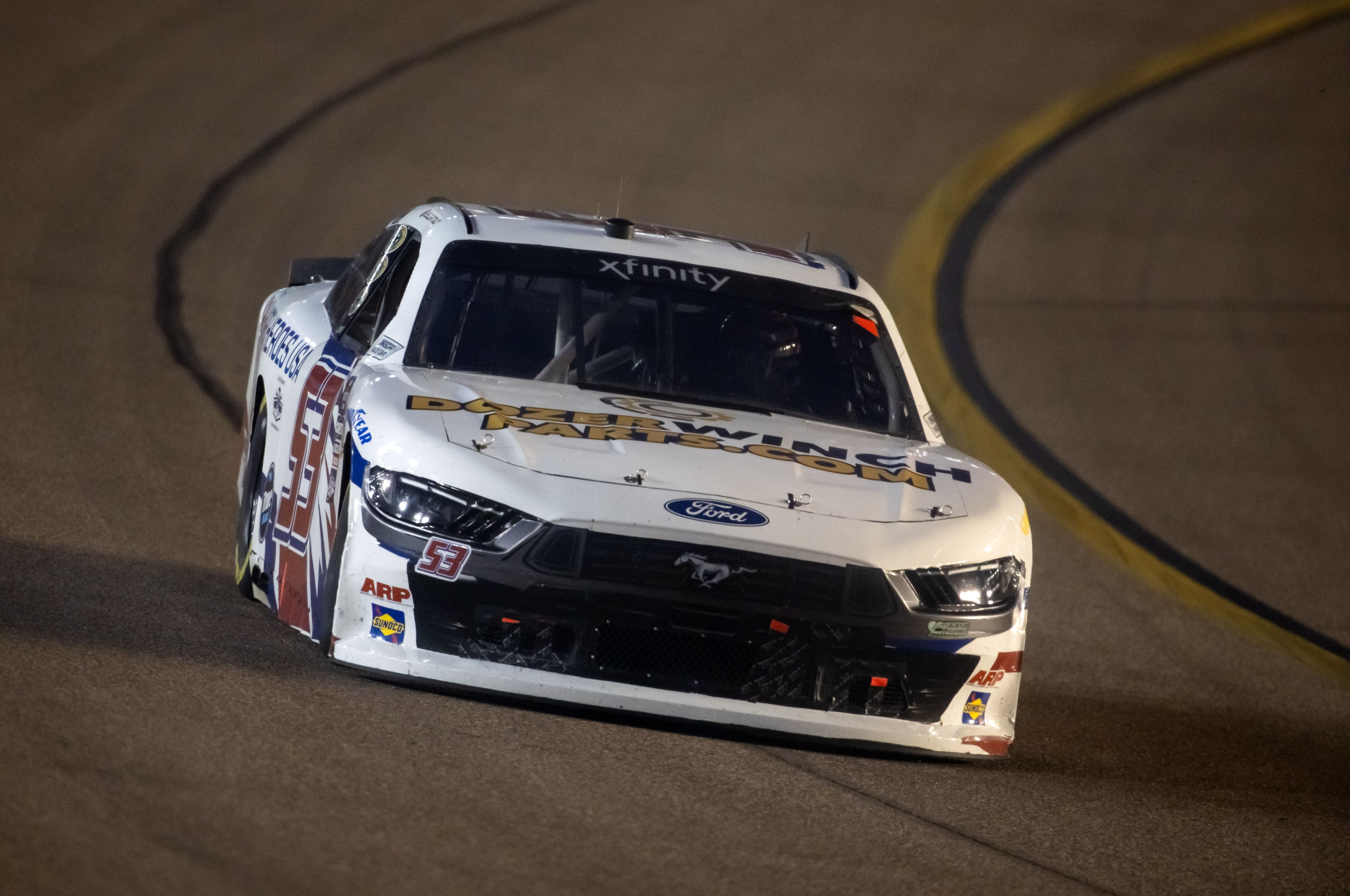 NASCAR Xfinity Series driver Garrett Smithley (53) during the Championship race at Phoenix Raceway. Mandatory Credit: Mark J. Rebilas-Imagn Images