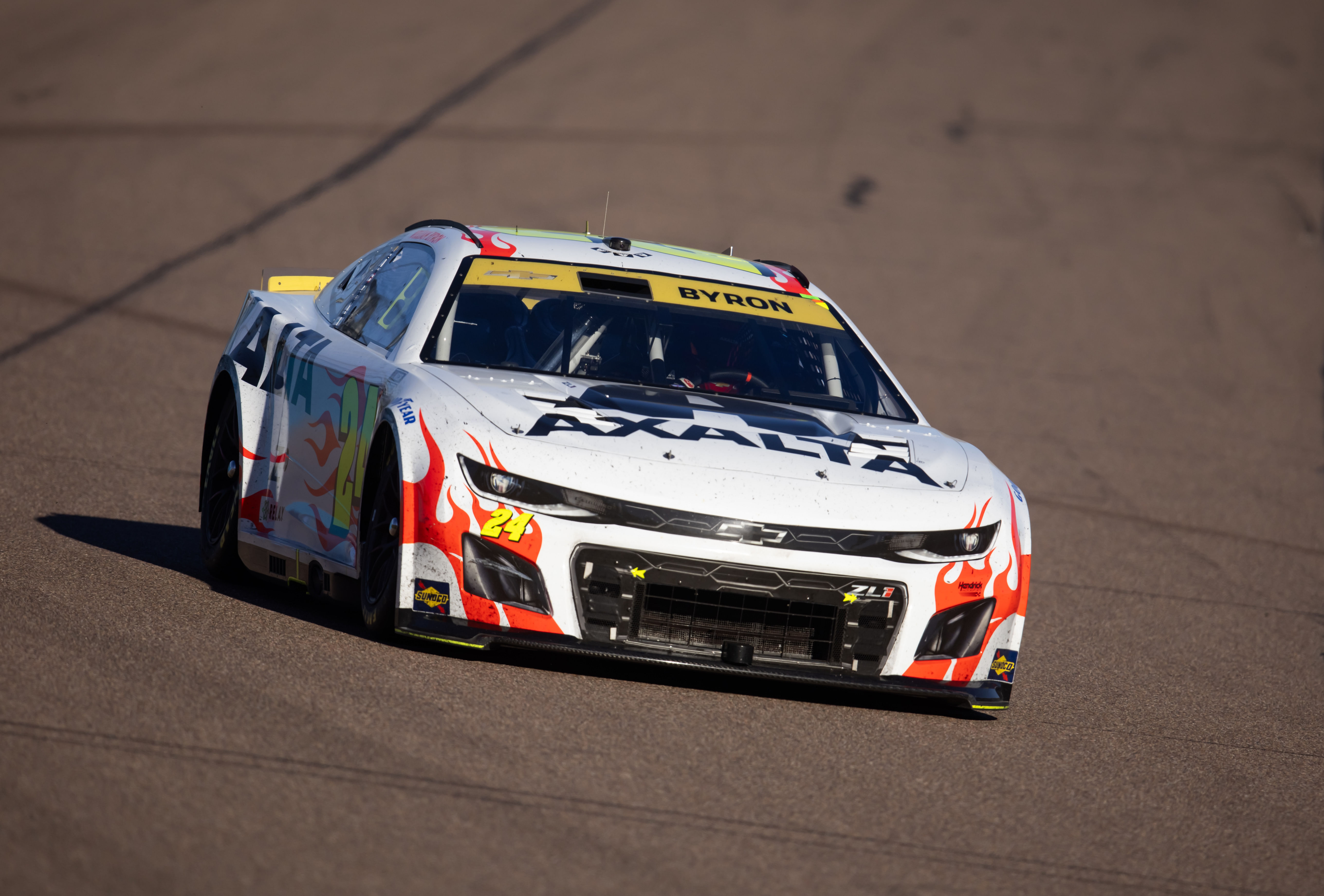 William Byron (24) during the NASCAR Cup Series Championship race at Phoenix Raceway. Mandatory Credit: Mark J. Rebilas-Imagn Images