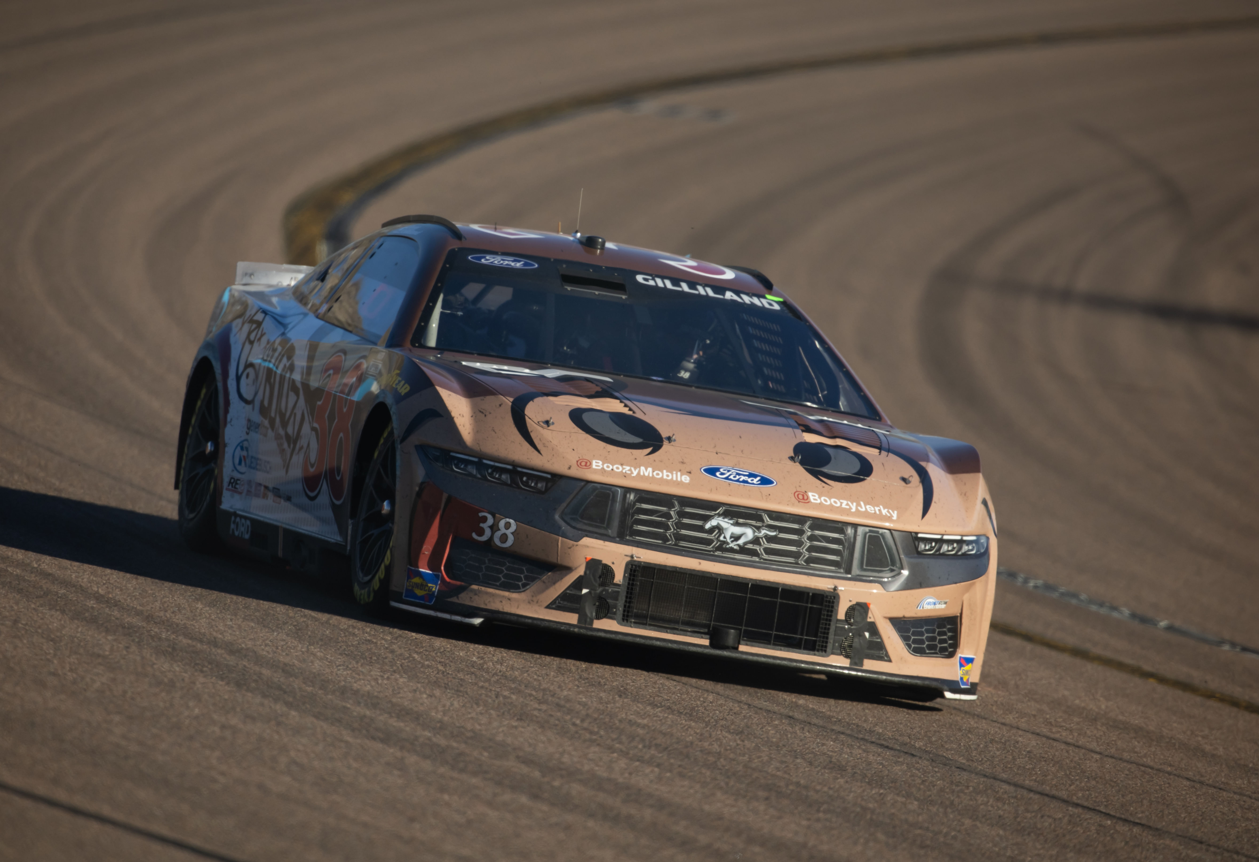 Todd Gilliland (38) during the NASCAR Cup Series Championship race at Phoenix Raceway. Mandatory Credit: Mark J. Rebilas-Imagn Images