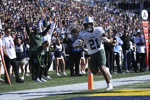 Tulane RB Makhi Hughes is an SEC-worthy transfer portal entrant. (Photo Credit: IMAGN)