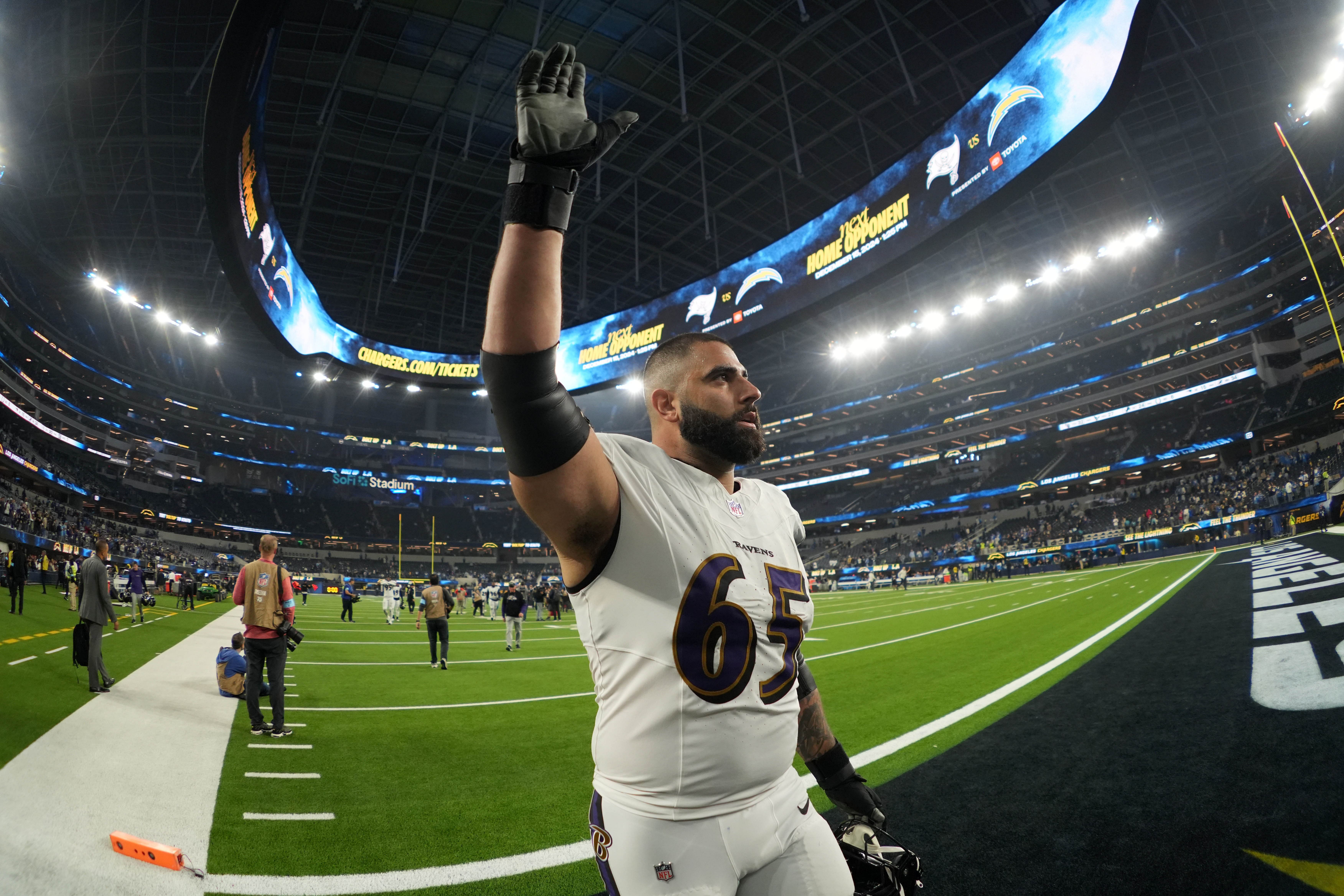 Baltimore Ravens guard Patrick Mekari - Source: Imagn