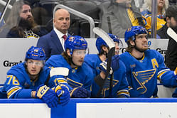 HC Jim Montgomery makes his thoughts crystal clear on 'lack of urgency' in Blues' 2-1 loss to Blue Jackets