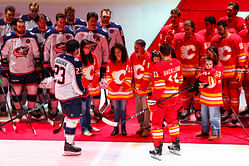 Johnny Gaudreau's father Guy skates with USHL side ahead of ex-NHLer's jersey retirement ceremony in Dubuque