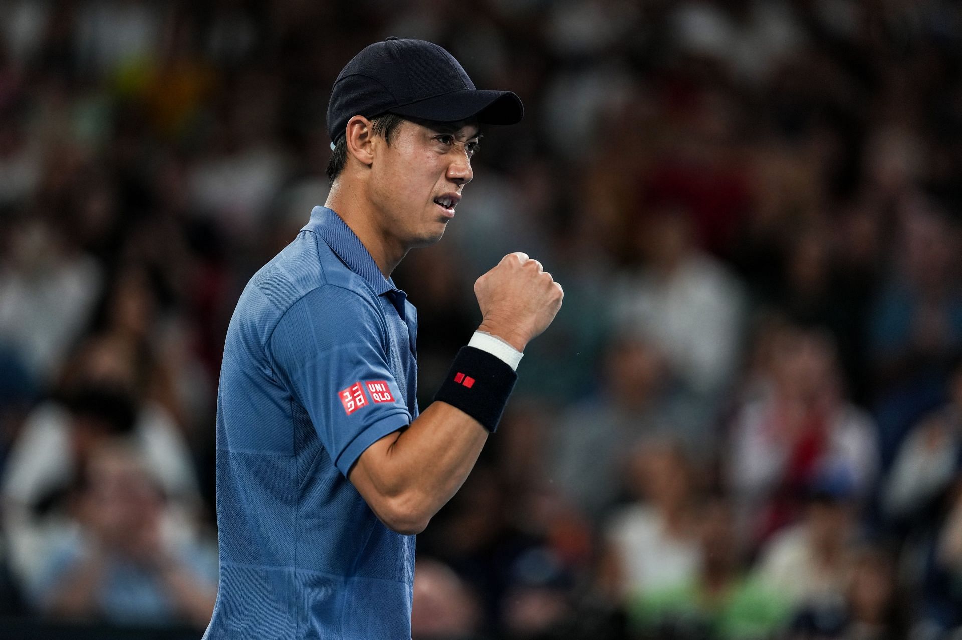 Kei Nishikori at the Australian Open 2025. (Photo: Getty)