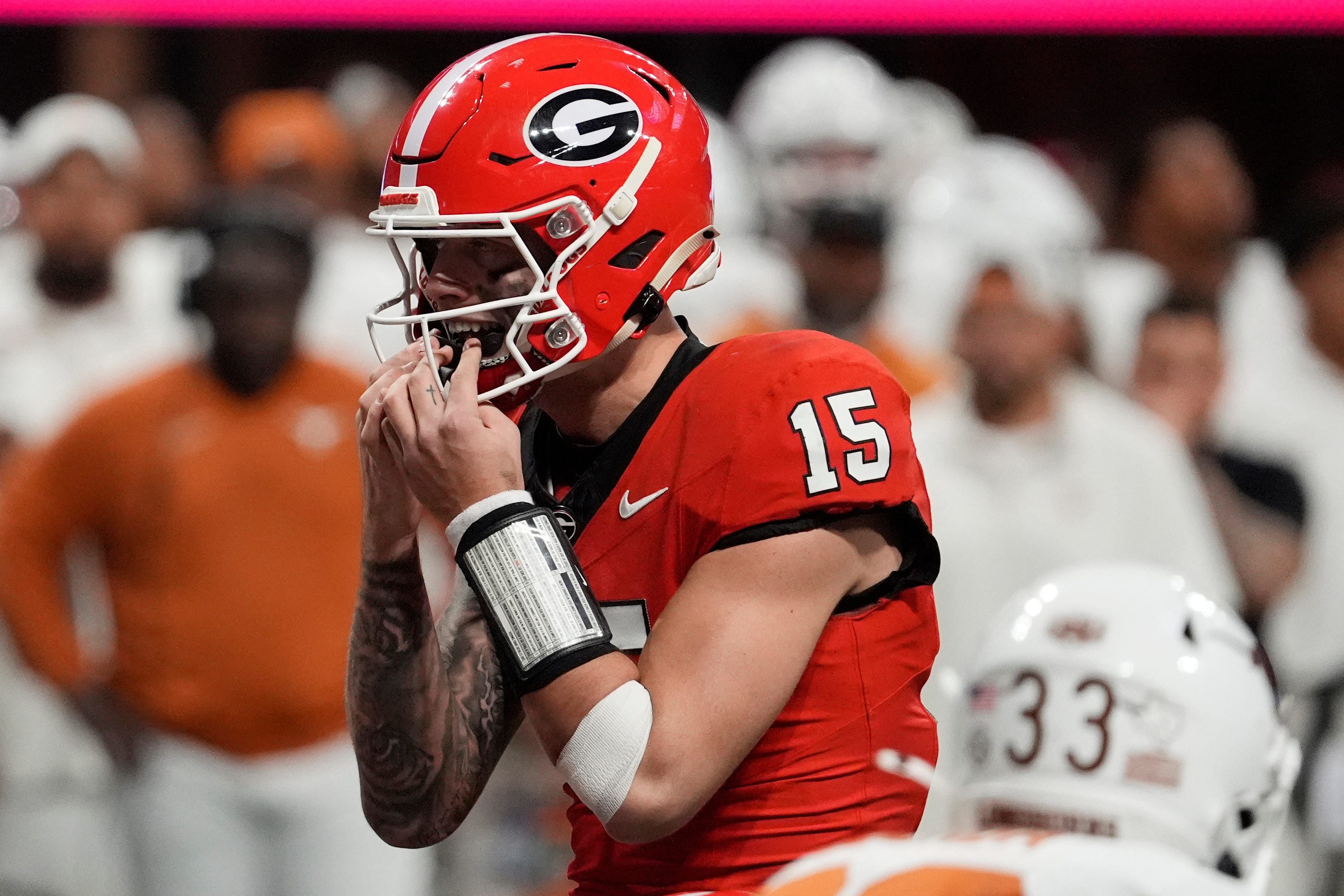 Georgia Bulldogs QB Carson Beck - Source: Imagn