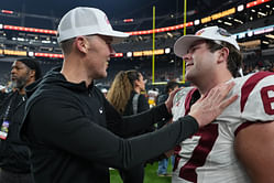 5-star 2026 prospect Brandon Arrington Jr. shares 3-word reaction as USC head coach Lincoln Riley drops in for a visit