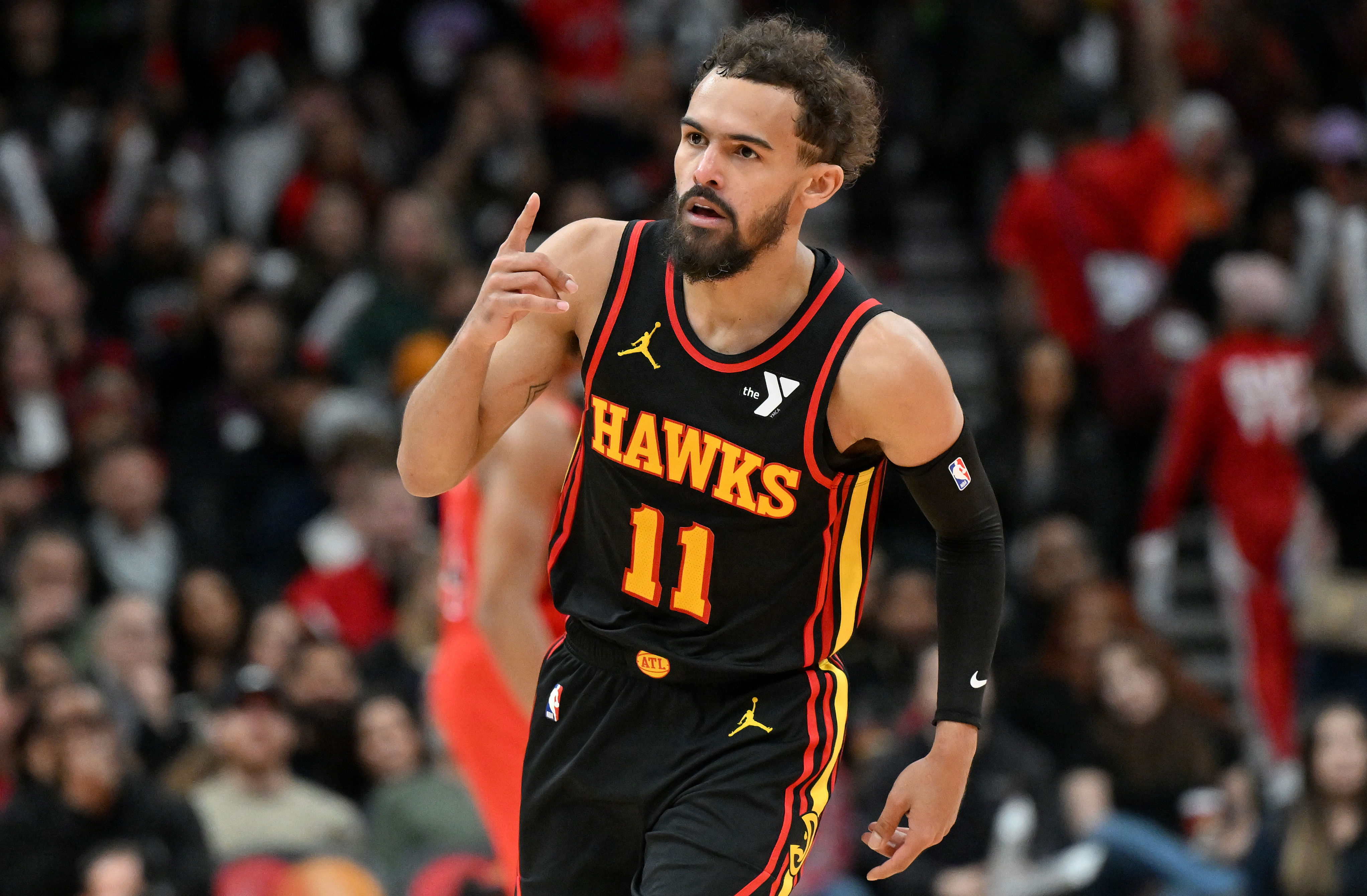 Atlanta Hawks star point guard Trae Young (Image Credit: Dan Hamilton-Imagn Images)