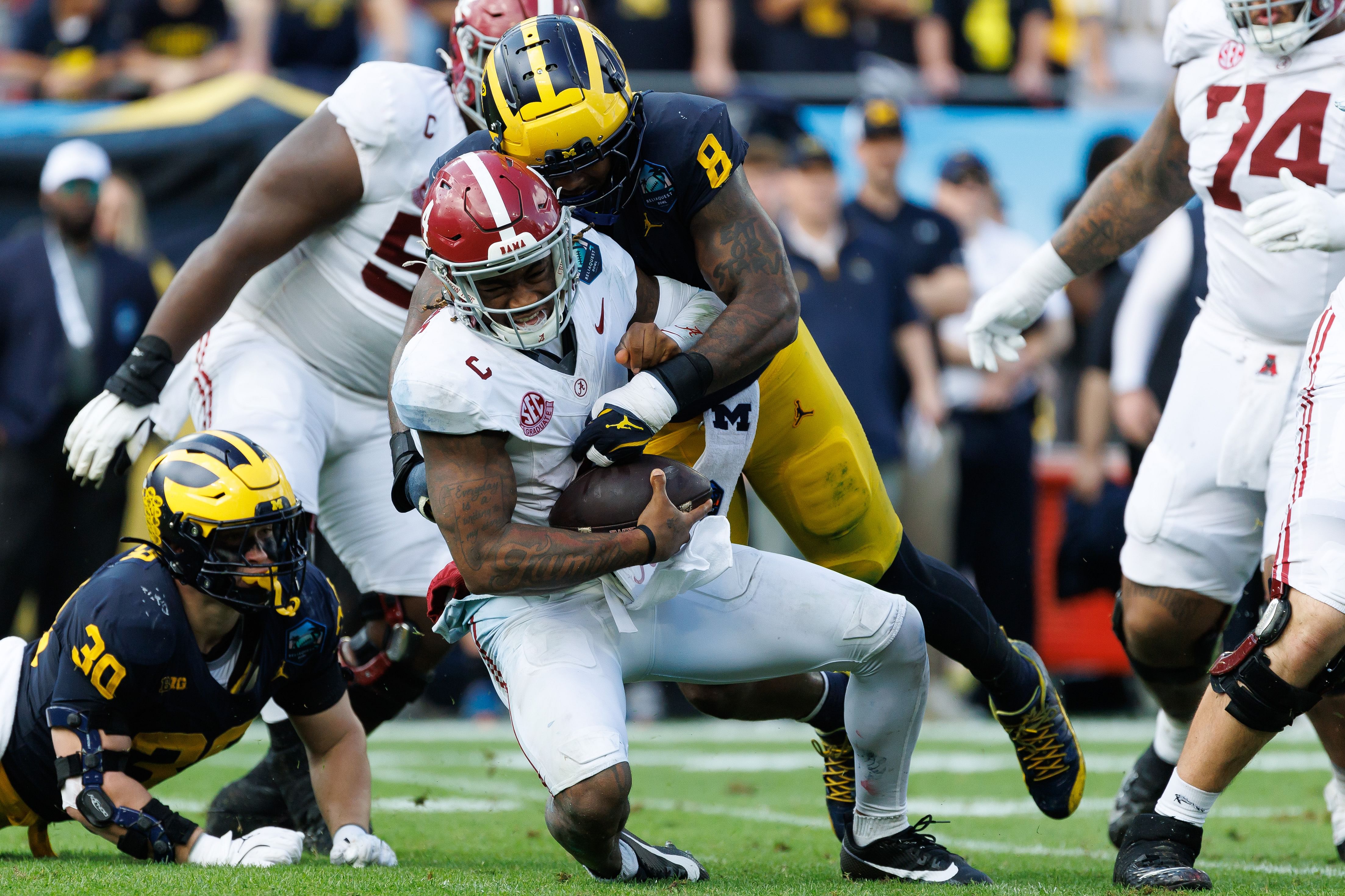 Alabama lost a bowl game to Michigan for the second straight year. - Source: Imagn